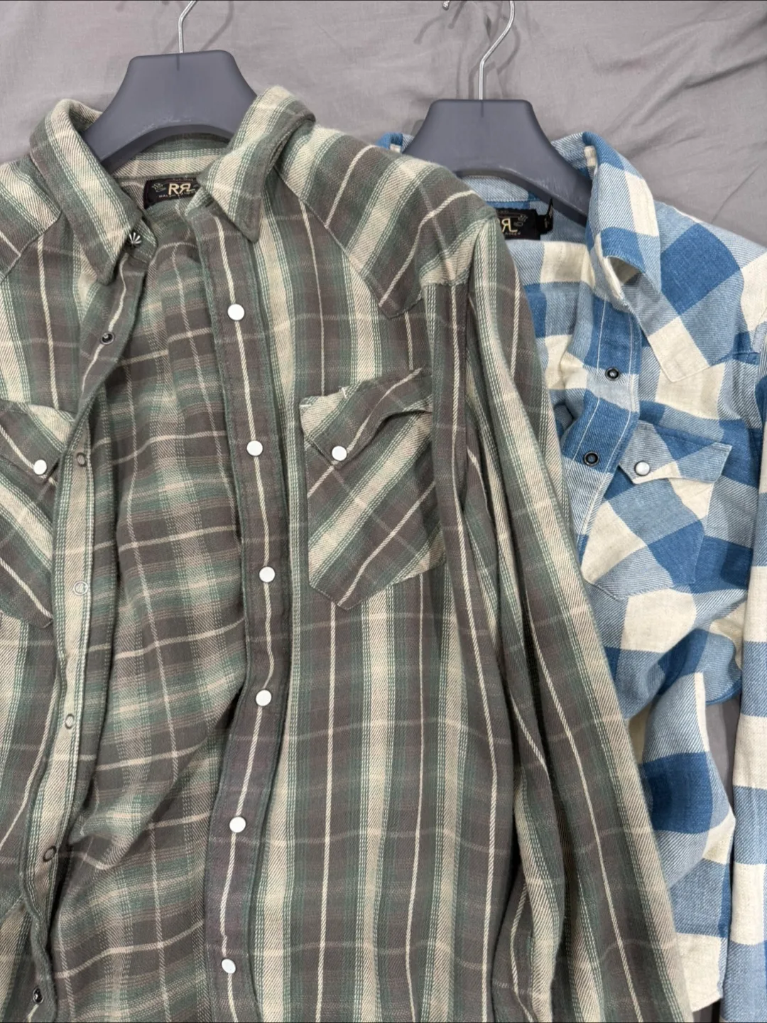 RRL Plaid Western Flannel Shirts