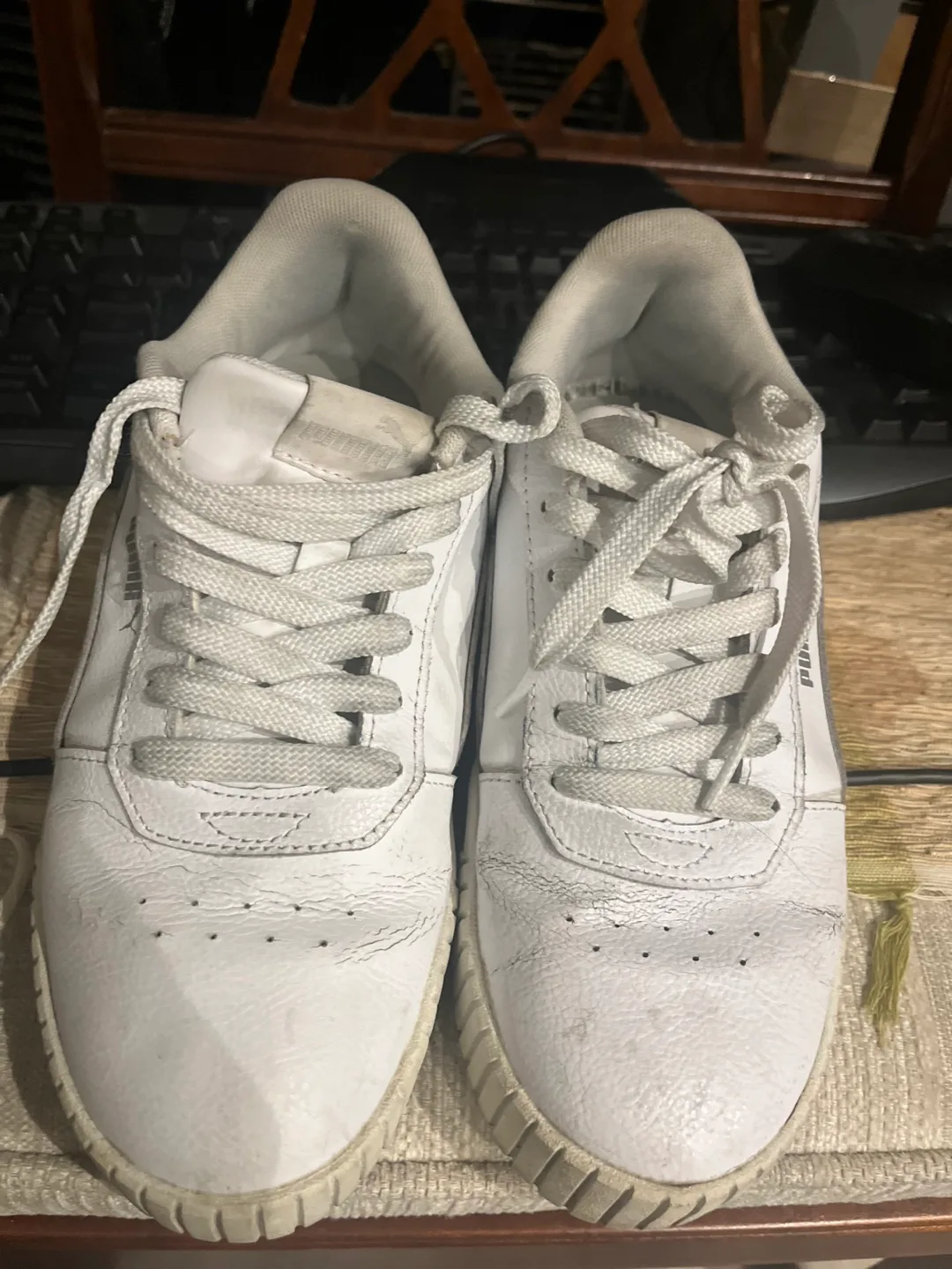 Puma Cali White Sneakers - Women's Size 7.5 image indicator(5)