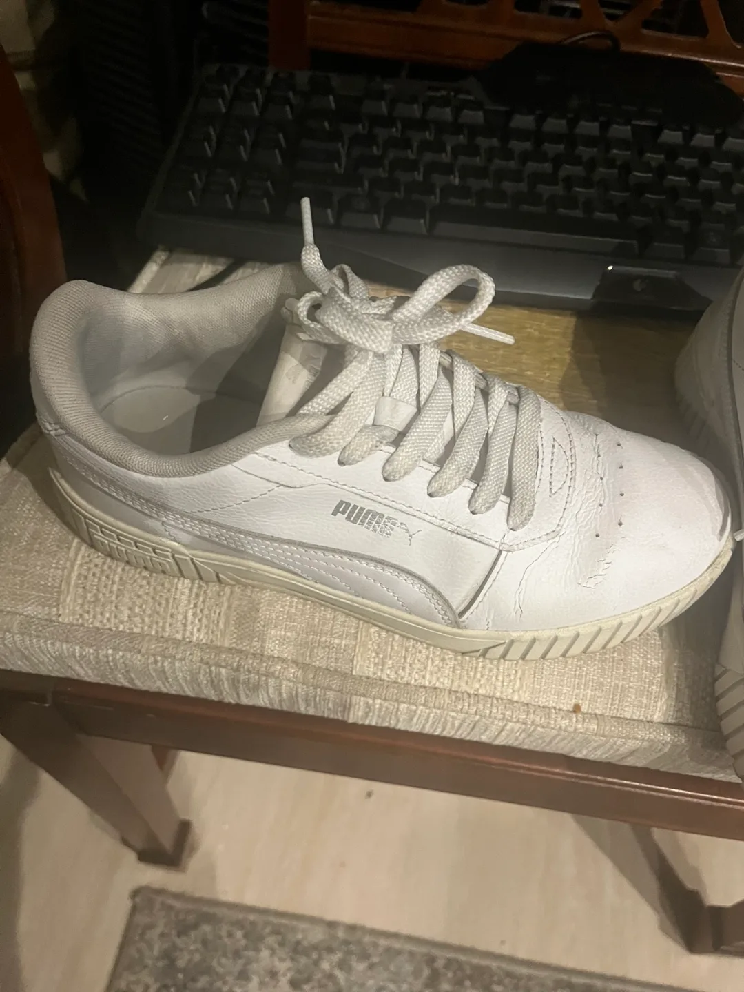 Puma Cali White Sneakers - Women's Size 7.5 image indicator(8)