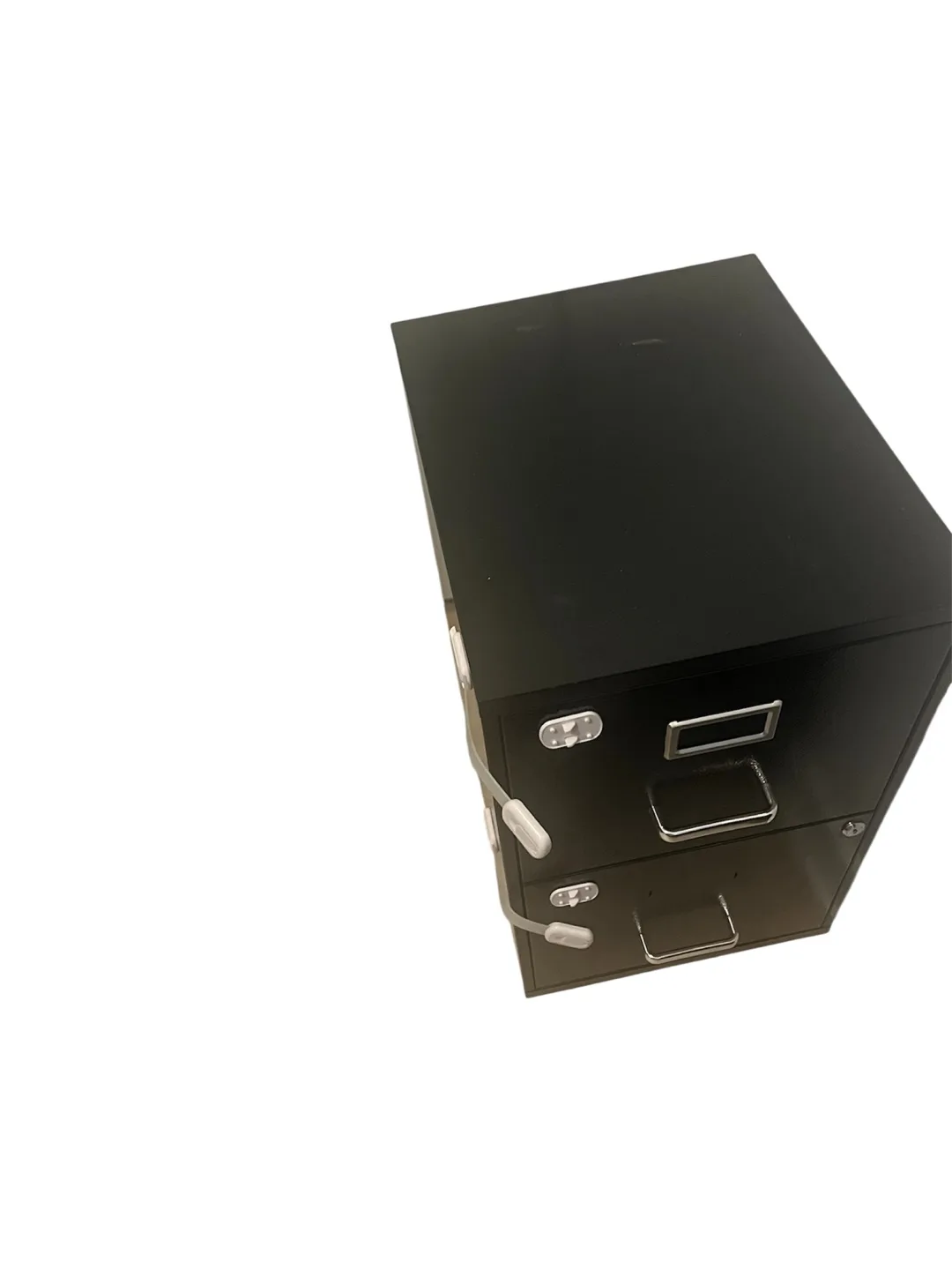 Black 2-Drawer big Filing Cabinet - Like New! image indicator(3)