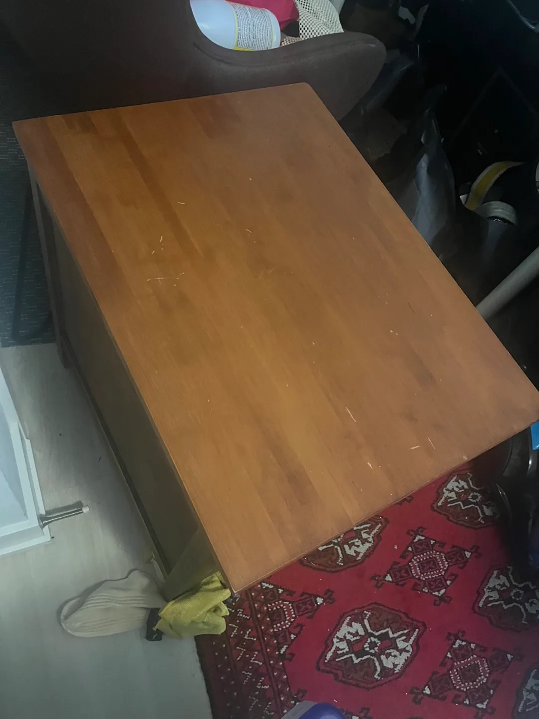 Wood Nightstand with 2 Drawers big image indicator(5)