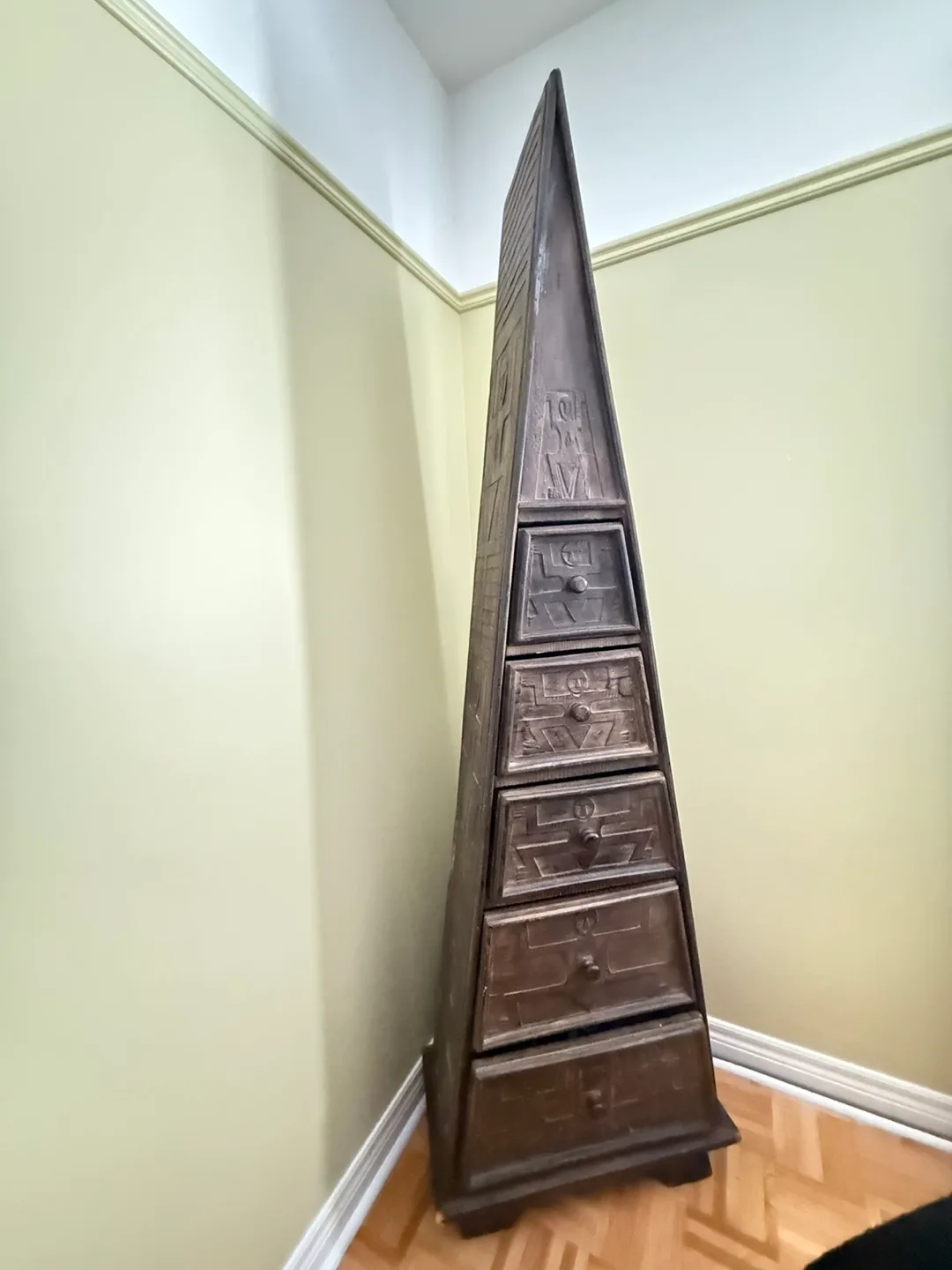MOVING SALE !! Unique Pyramid-Shaped Drawer Cabinet