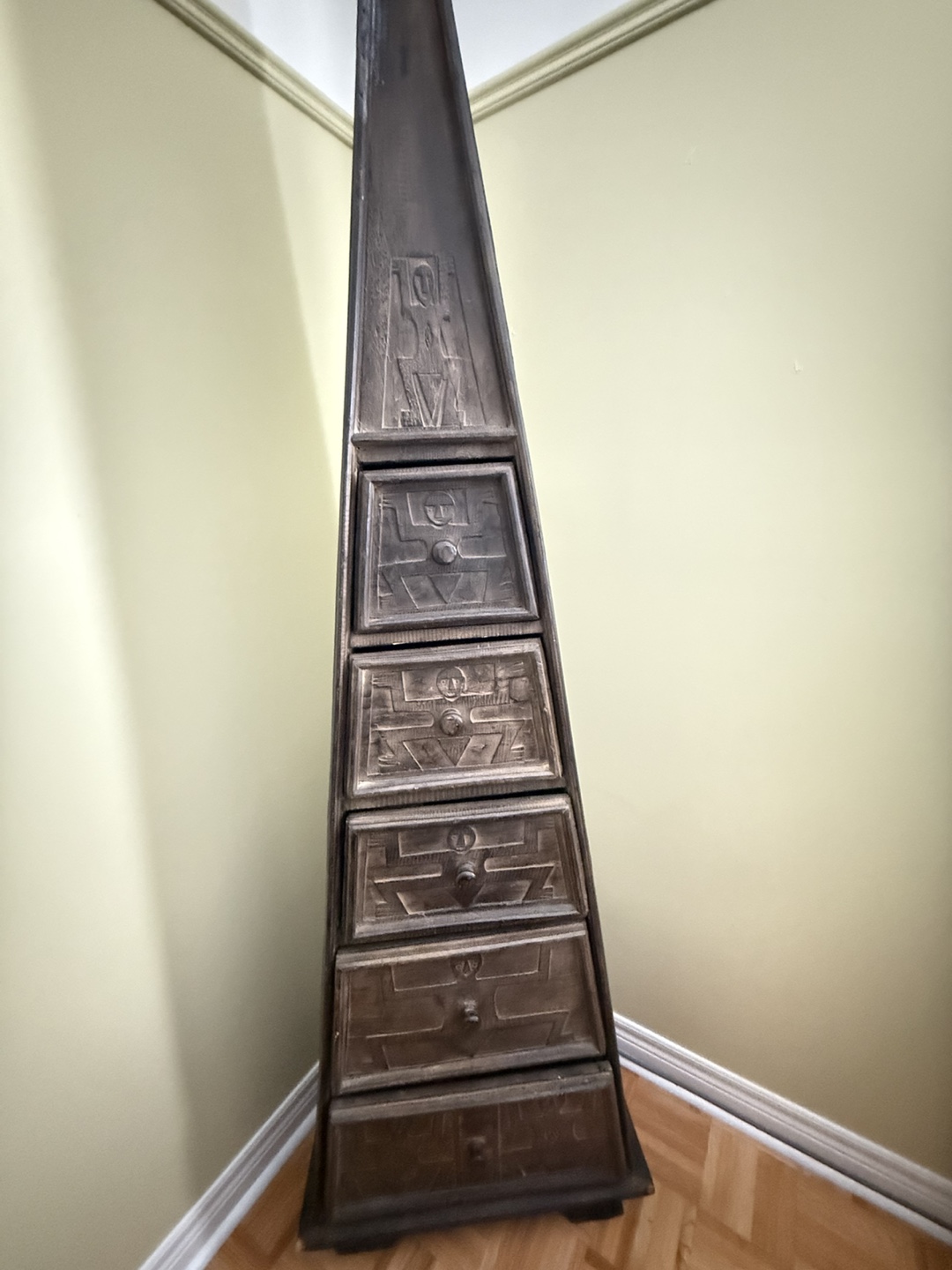 MOVING SALE !! Unique Pyramid-Shaped Drawer Cabinet - photo 3
