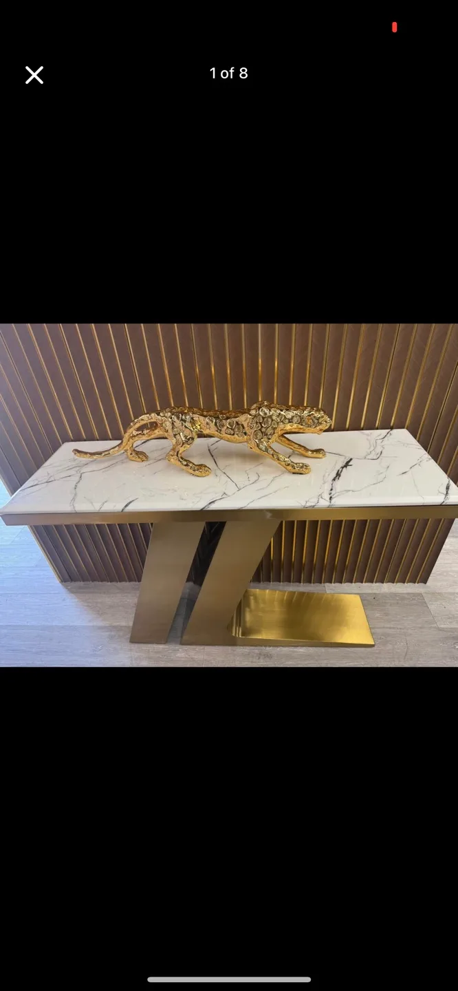 Gold Leopard Statue (box pack) image indicator(3)