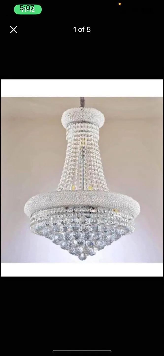 Crystal Chandelier Lighting Fixture ( new box pack) image indicator(2)