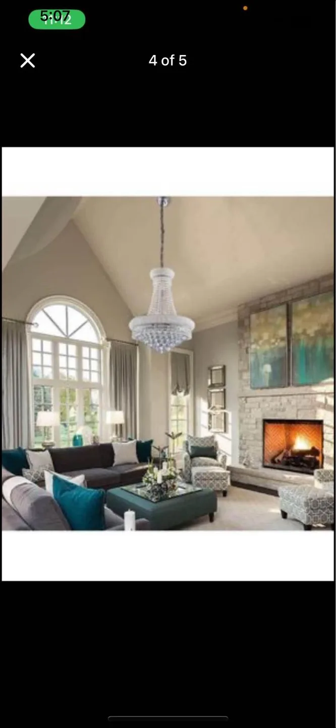 Crystal Chandelier Lighting Fixture ( new box pack) image indicator(3)