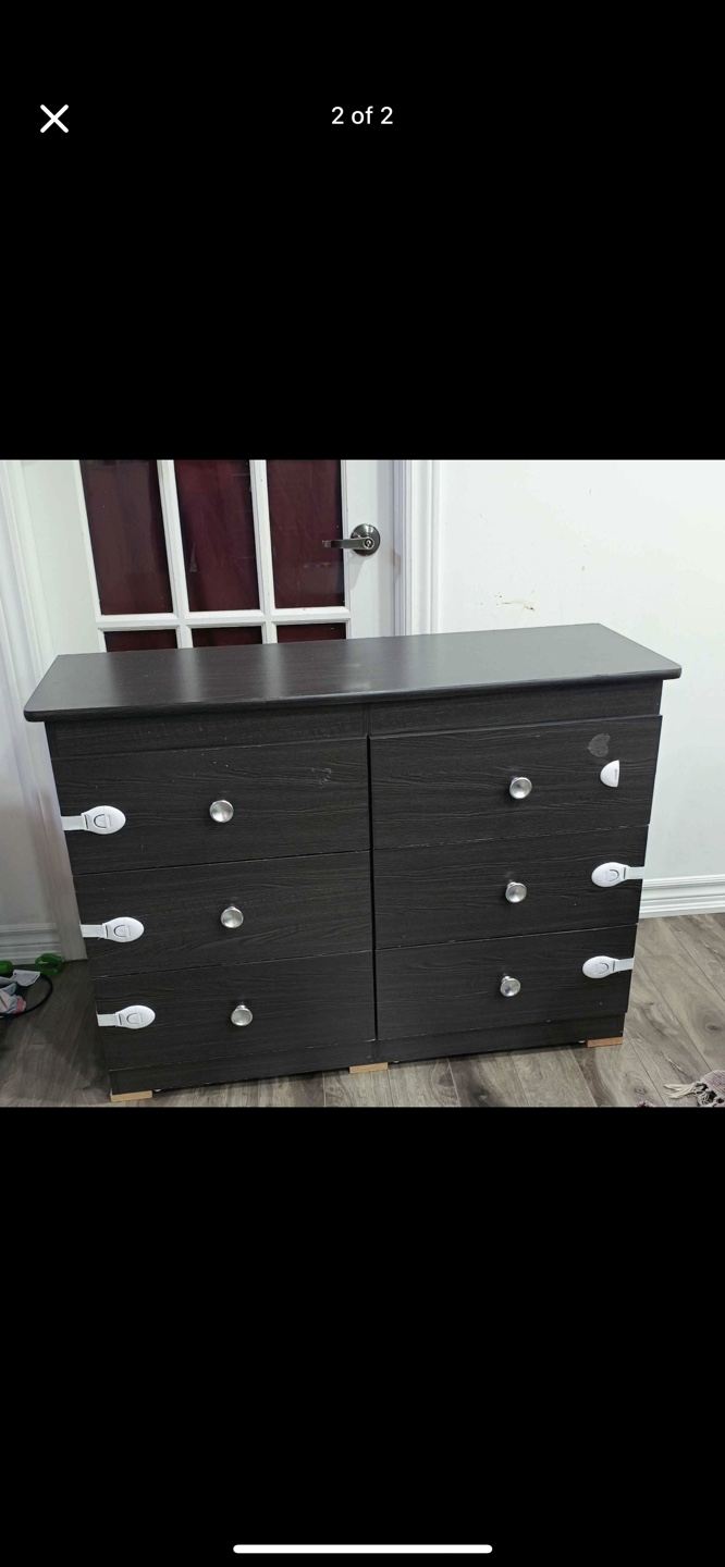 Dark Brown Wood Dresser - photo 2