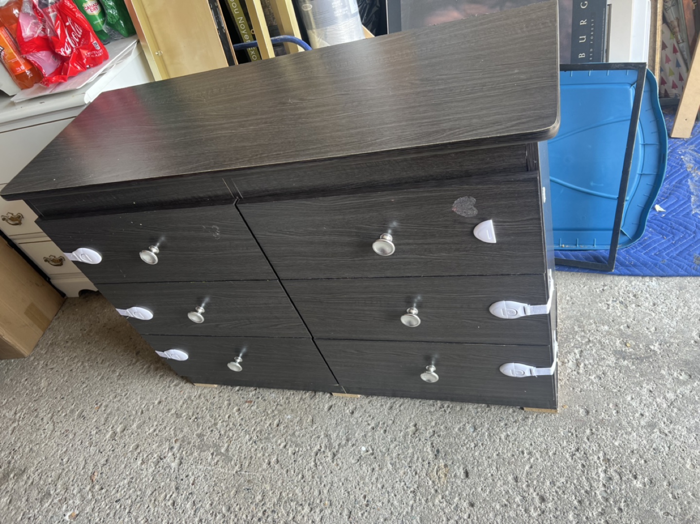 Dark Brown Wood Dresser - photo 3