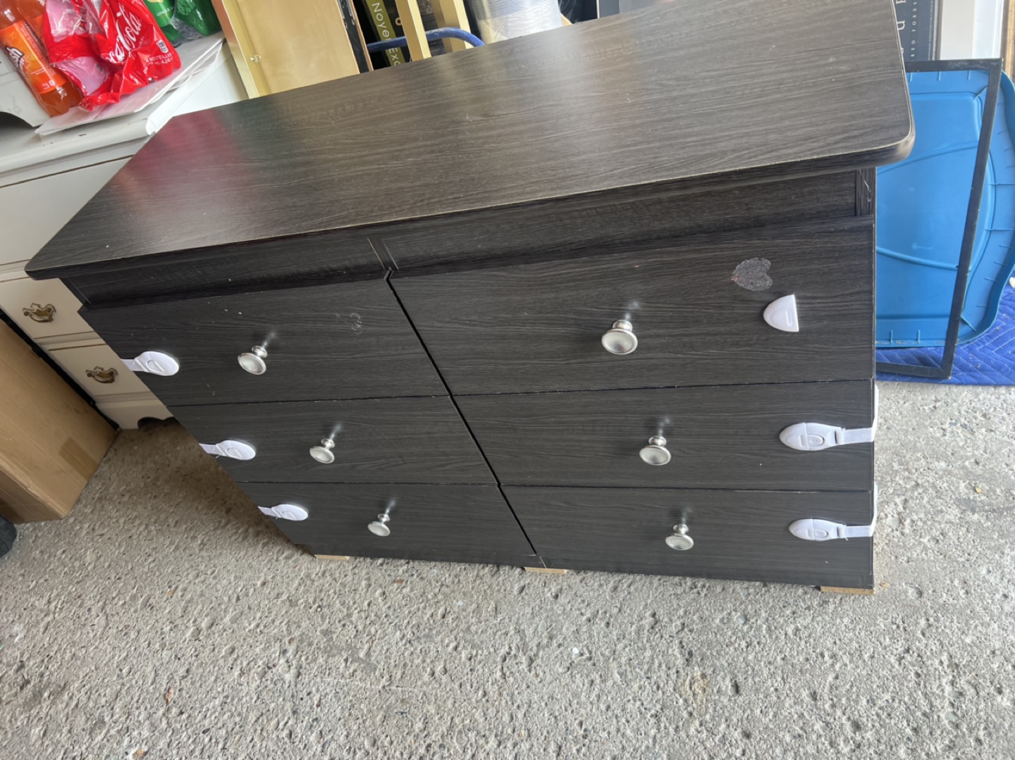 Dark Brown Wood Dresser - photo 4