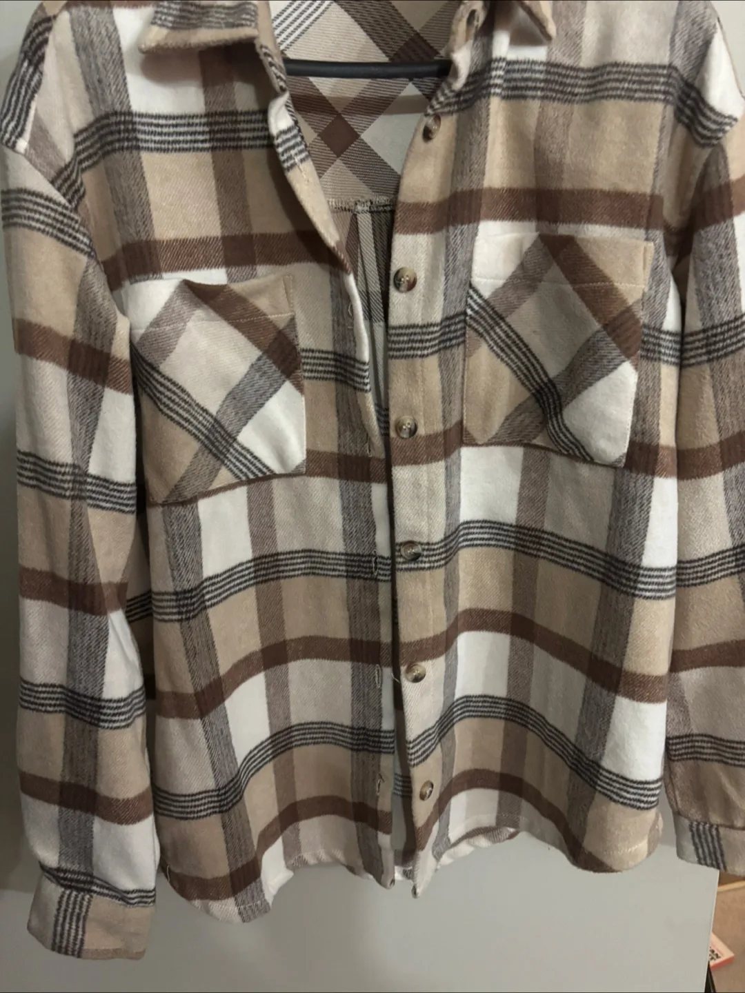 Ardene Plaid Flannel Shirt - Size S/P thumbnail