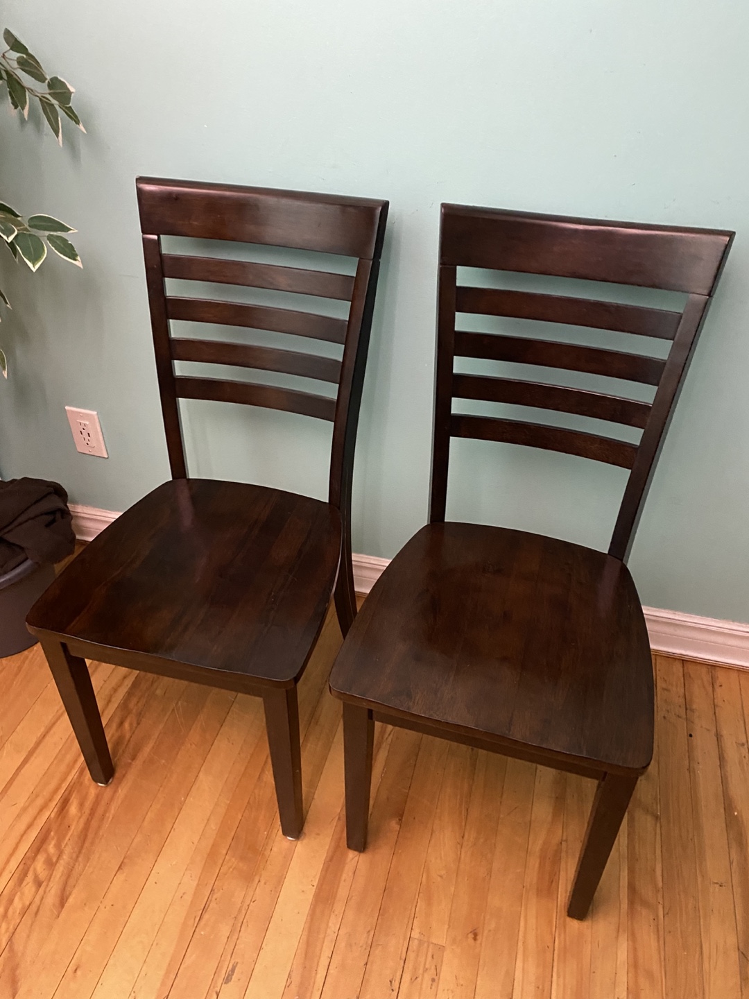 FREE DELIVERY: Sturdy Wooden Chair Set $40 (HRM) - photo 2