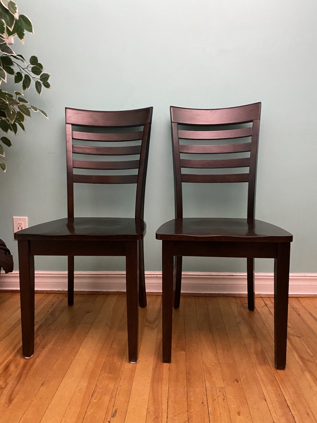 FREE DELIVERY: Sturdy Wooden Chair Set $40 (HRM) - photo 3