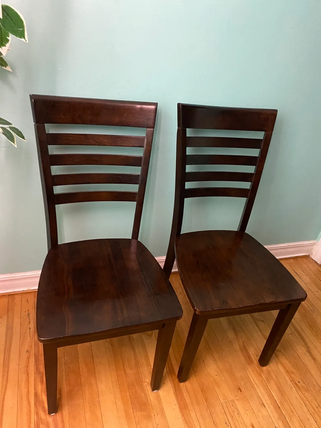 FREE DELIVERY: Sturdy Wooden Chair Set $40 (HRM) thumbnail