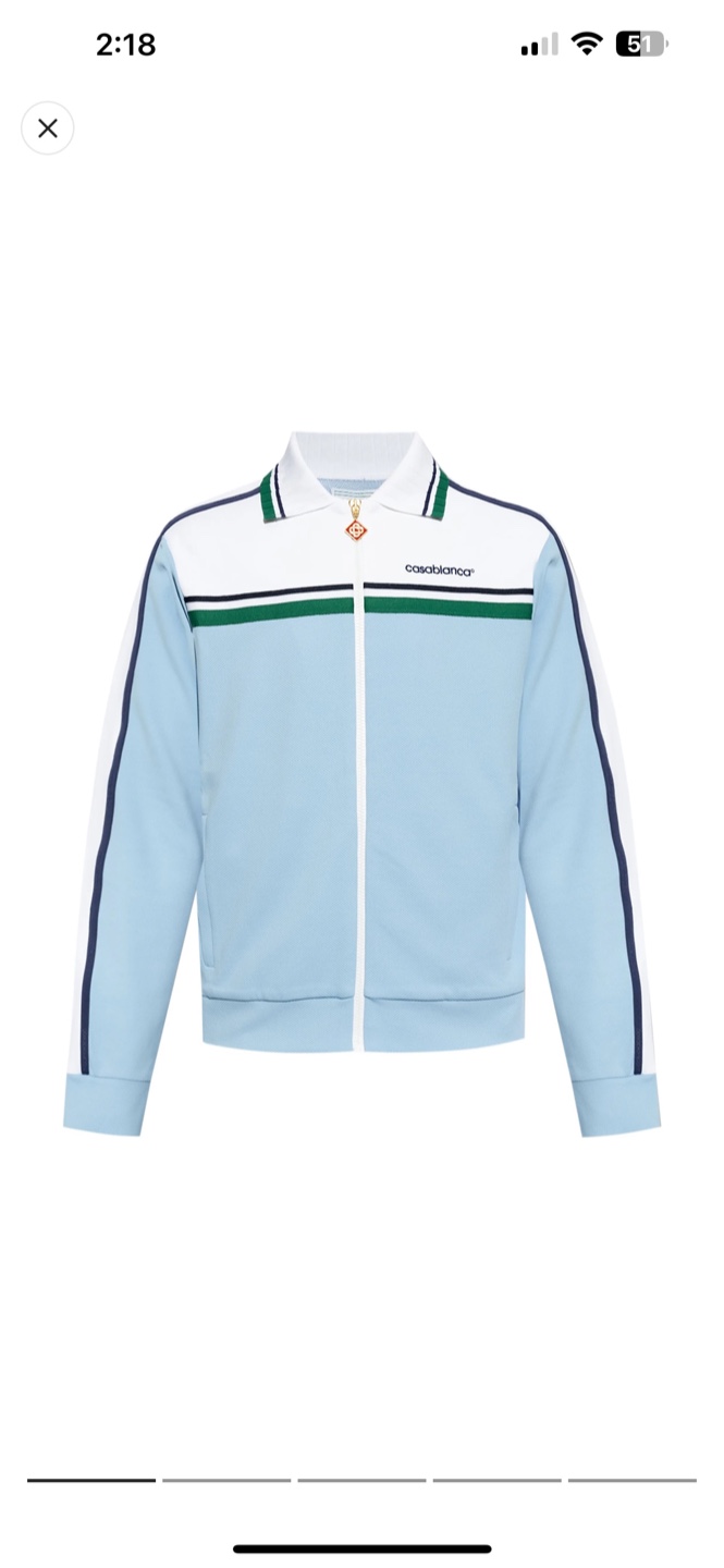 Casablanca Tennis Club Track Jacket - Size M