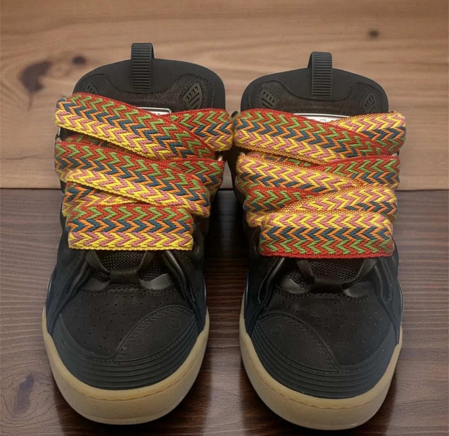 Lanvins Leather Curb Sneakers - Size 10 thumbnail