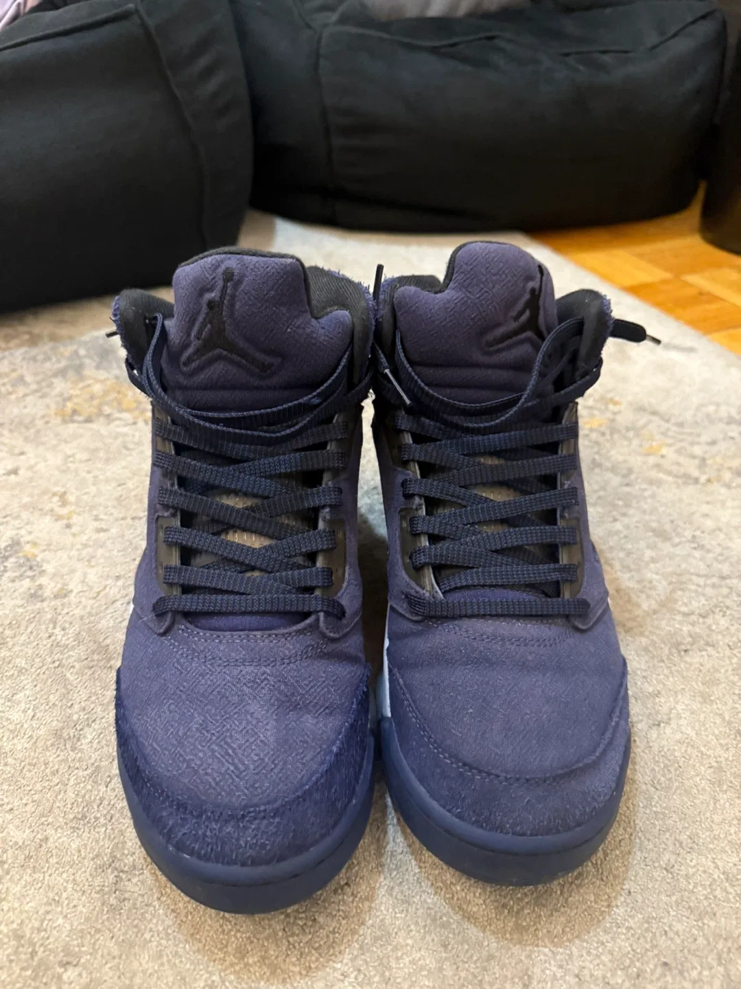 Air Jordan 5 Retro Midnight Navy, Size 9.5 mens image indicator(2)