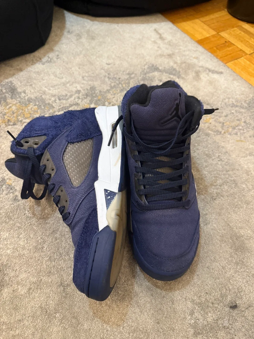 Air Jordan 5 Retro Midnight Navy, Size 9.5 mens image indicator(3)