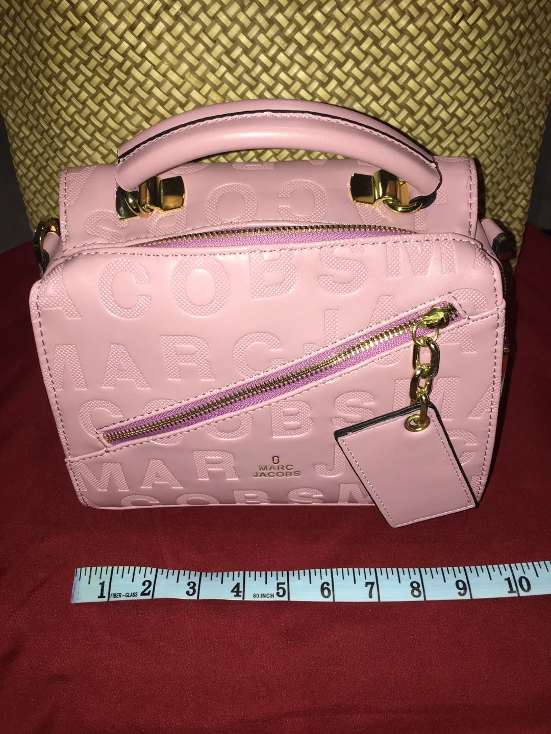Marc Jacobs Pink Embossed Leather Handbag image indicator(4)