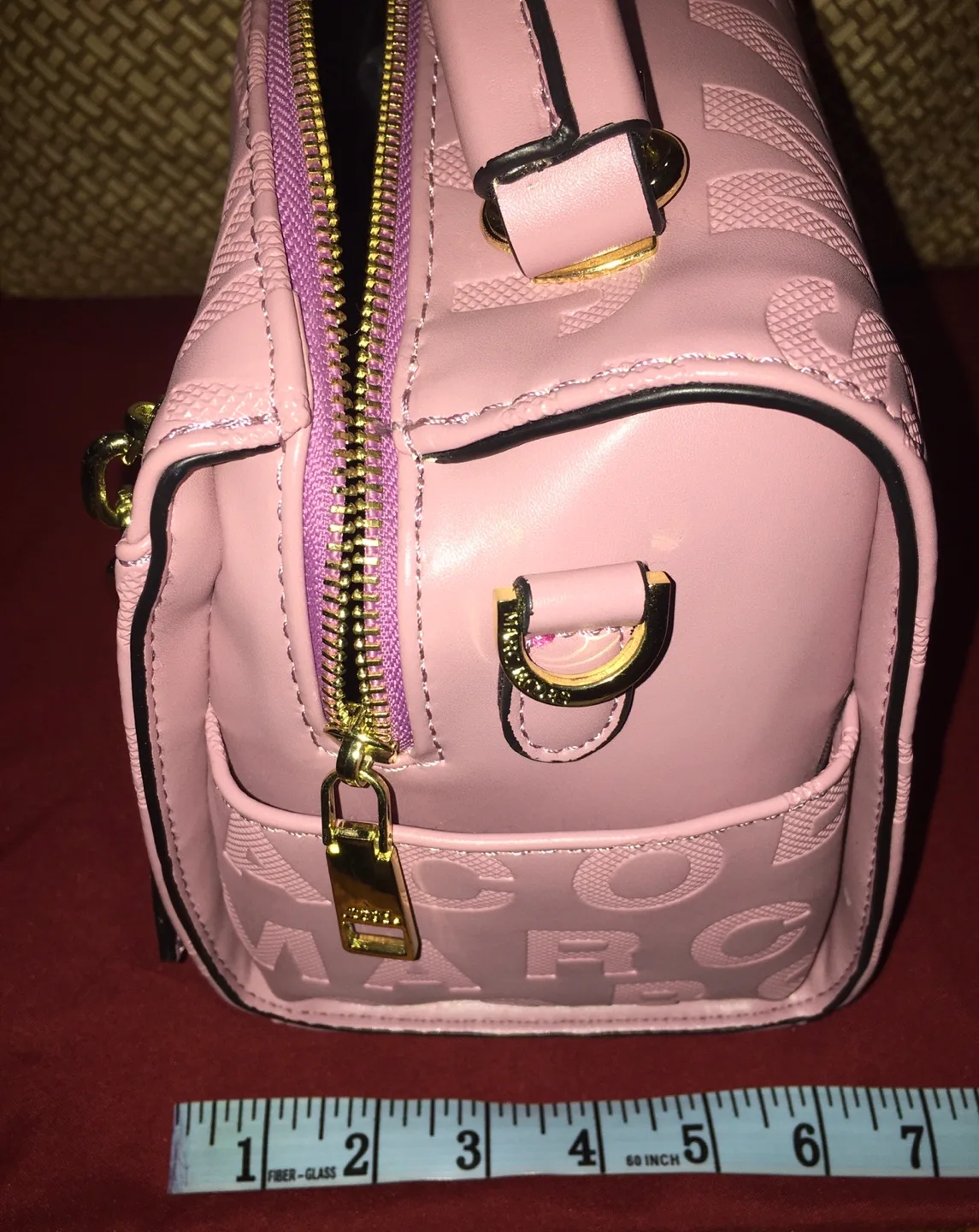 Marc Jacobs Pink Embossed Leather Handbag image indicator(5)