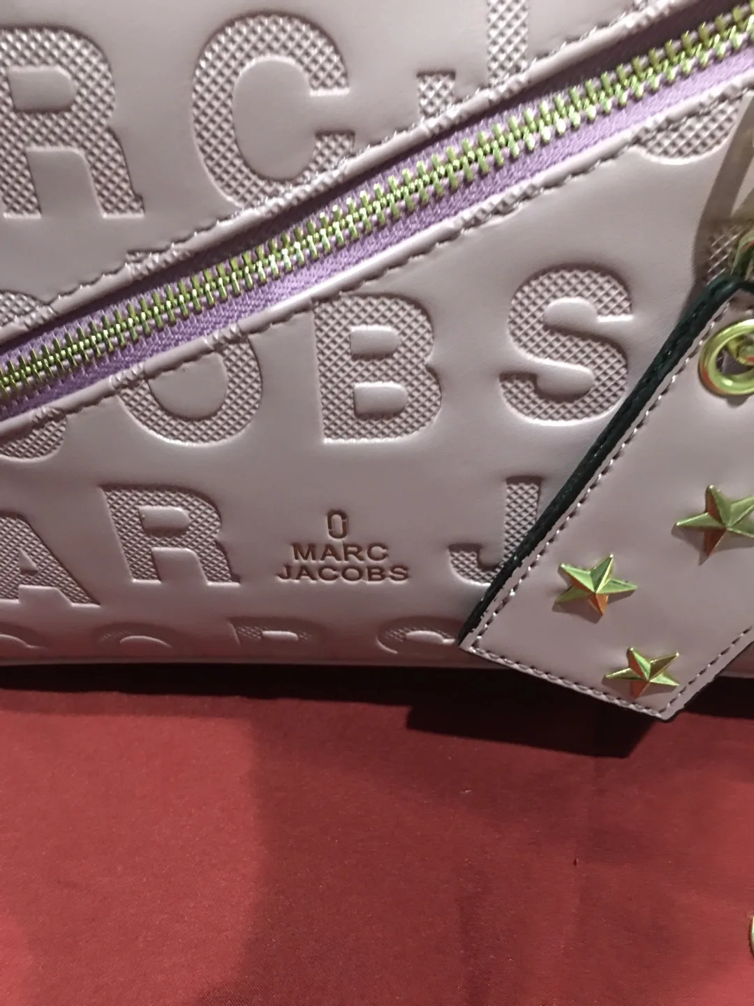 Marc Jacobs Pink Embossed Leather Handbag image indicator(8)