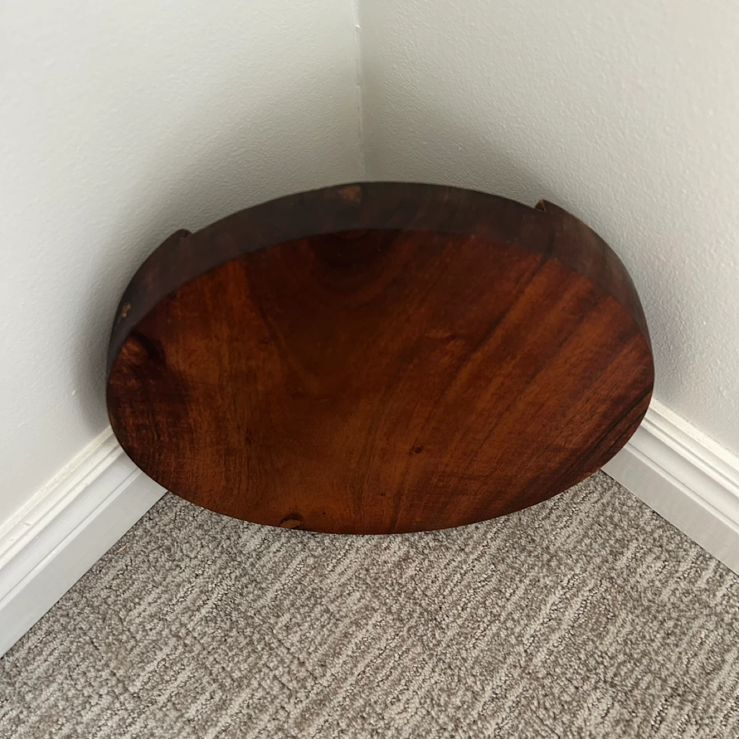 Solid Walnut Wood Round Chopping Block - photo 4