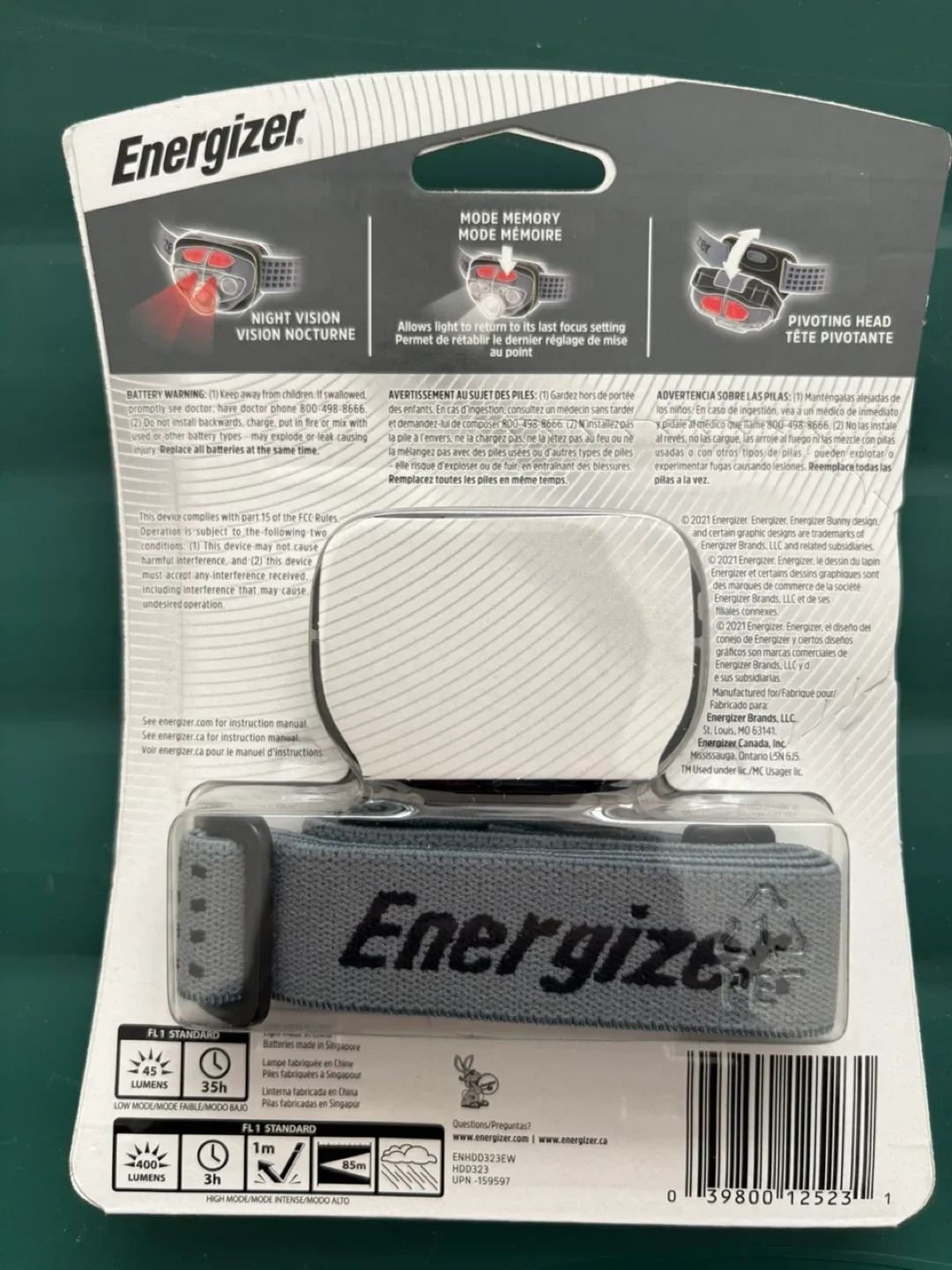 Energizer Ultimate Headlamp - 400 Lumens - New image indicator(2)