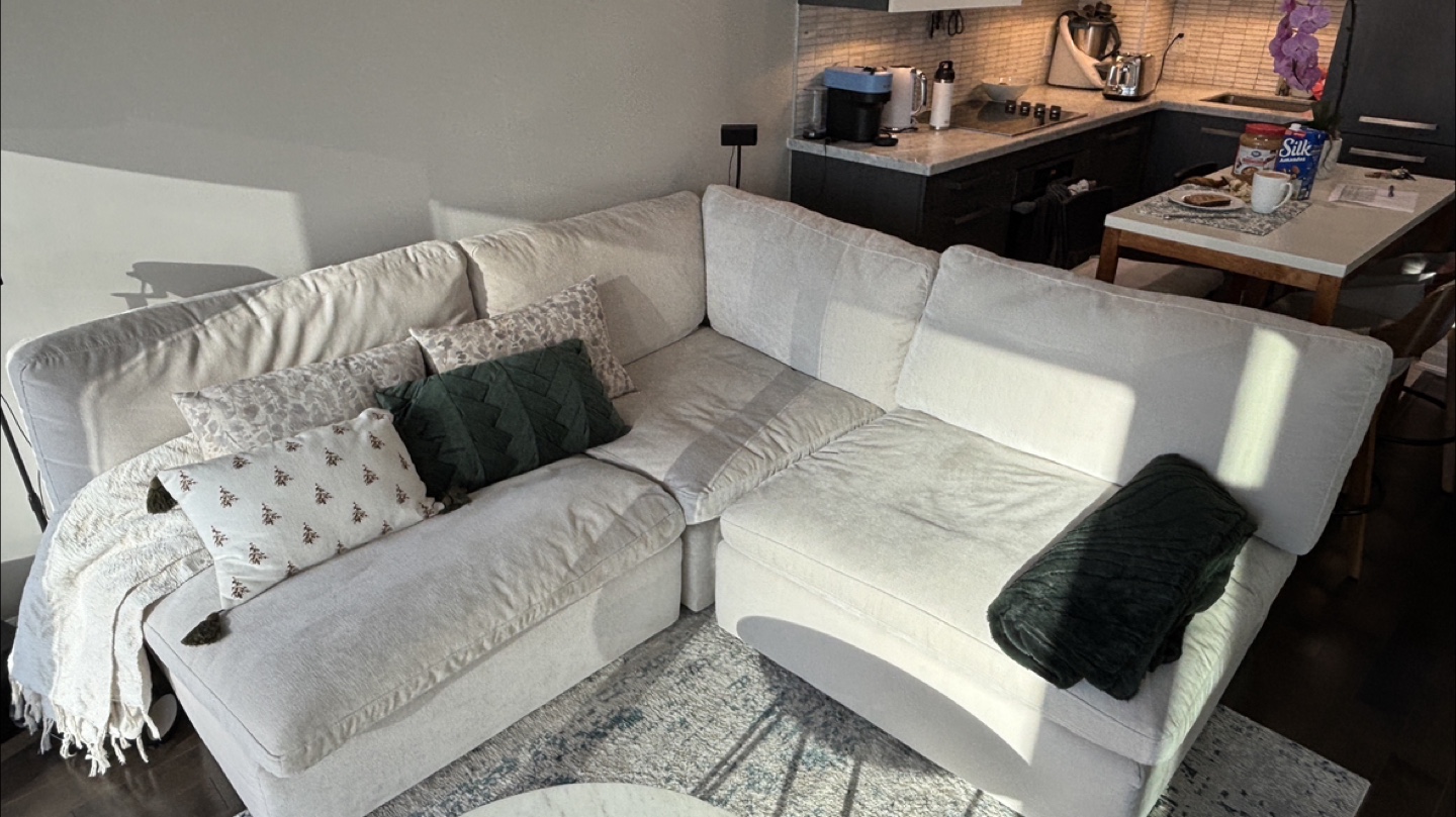 Cloud Modular Sectional Sofa, Chablis (Structube), Cream Colour - photo 5