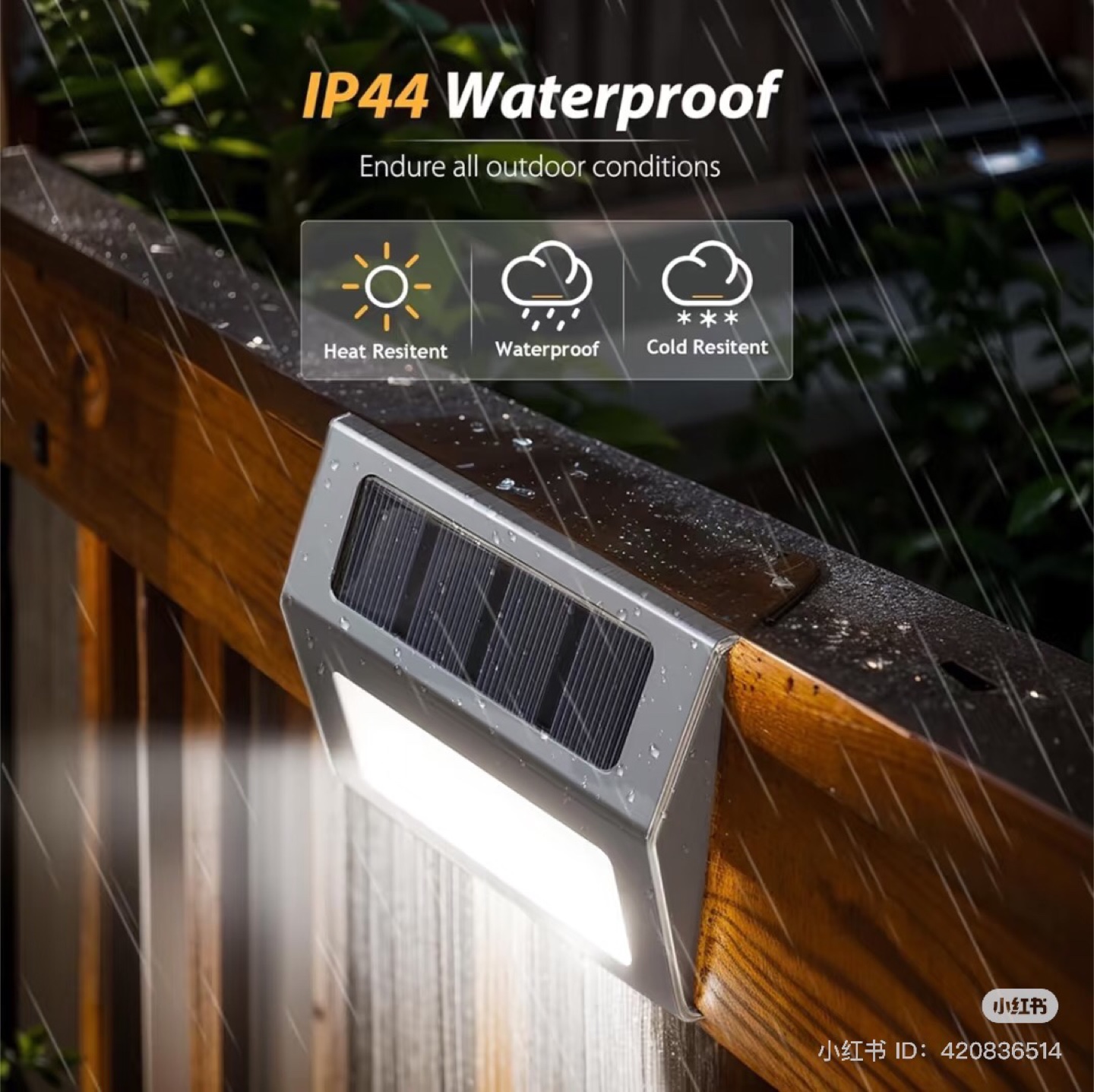 10 Solar Outdoor Lights - Waterproof Outdoor Step Lighting