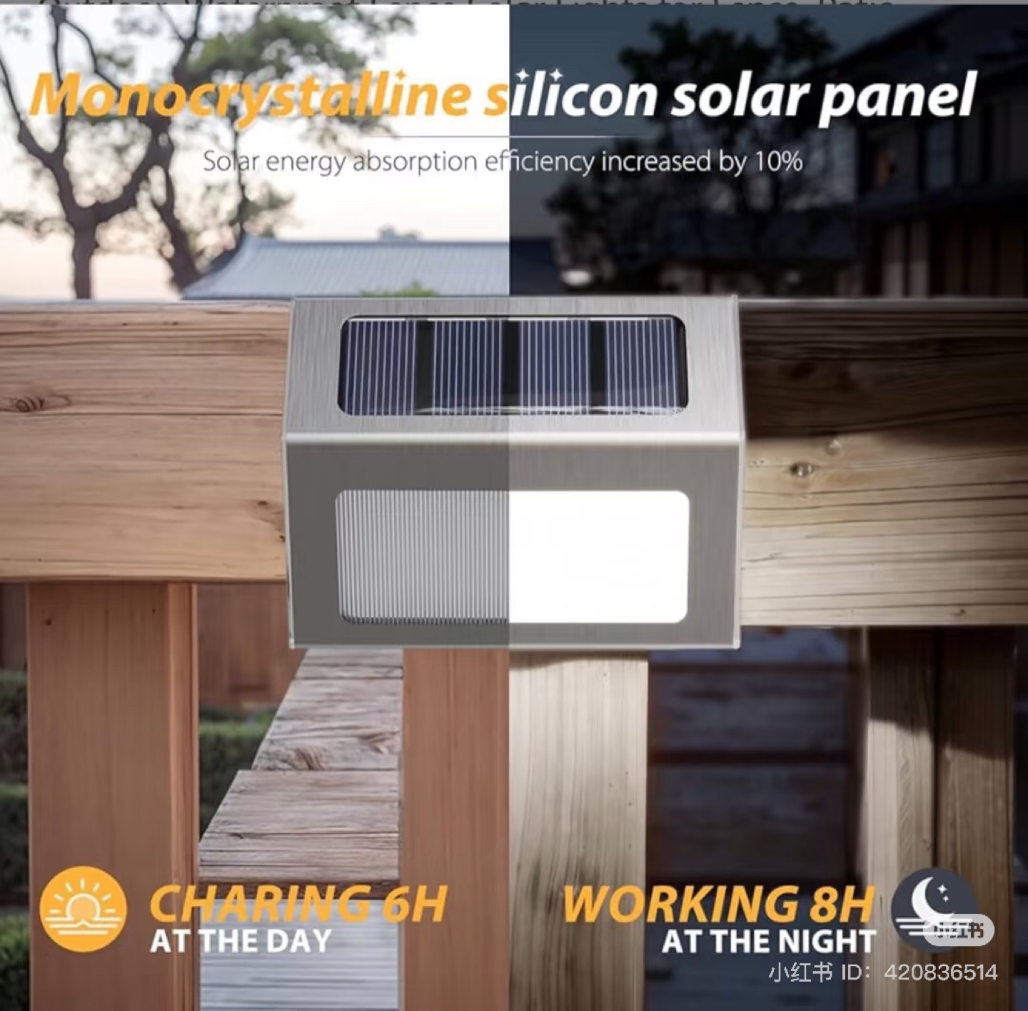 10 Solar Outdoor Lights - Waterproof Outdoor Step Lighting - photo 3