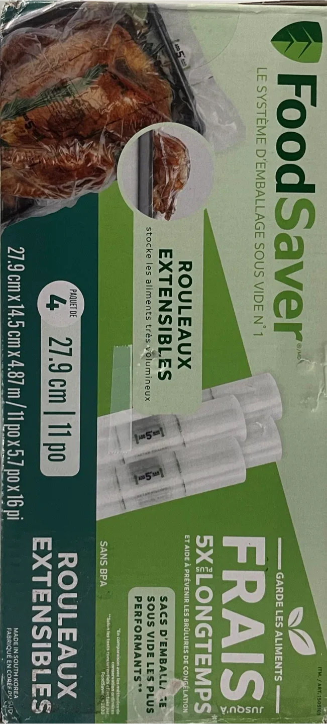 FoodSaver Expandable Rolls 4 Pack - 27.9cm / 11in thumbnail