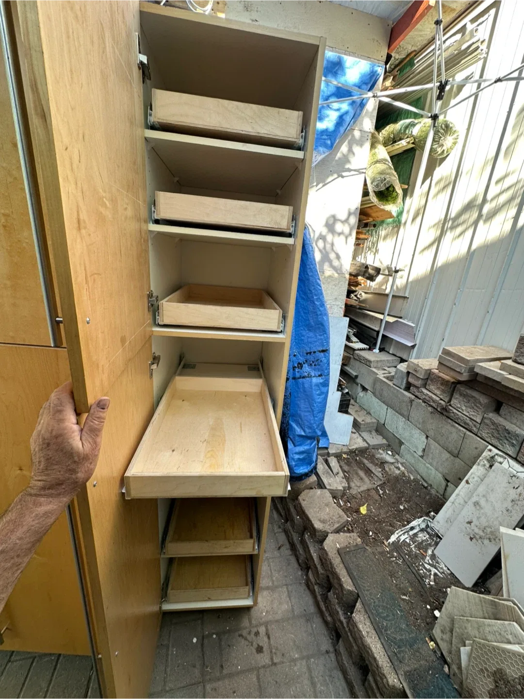 Tall Cabinet / Pantry with Pull-Out Drawers thumbnail