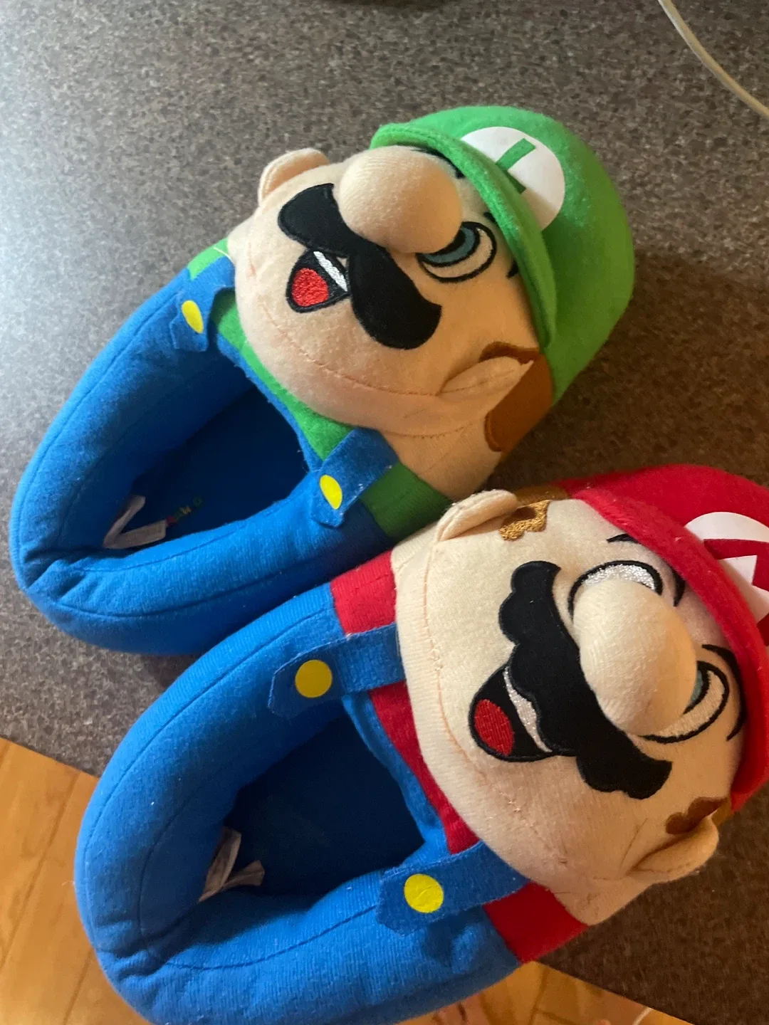 Mario & Luigi Plush Slippers - Size 2-3 thumbnail