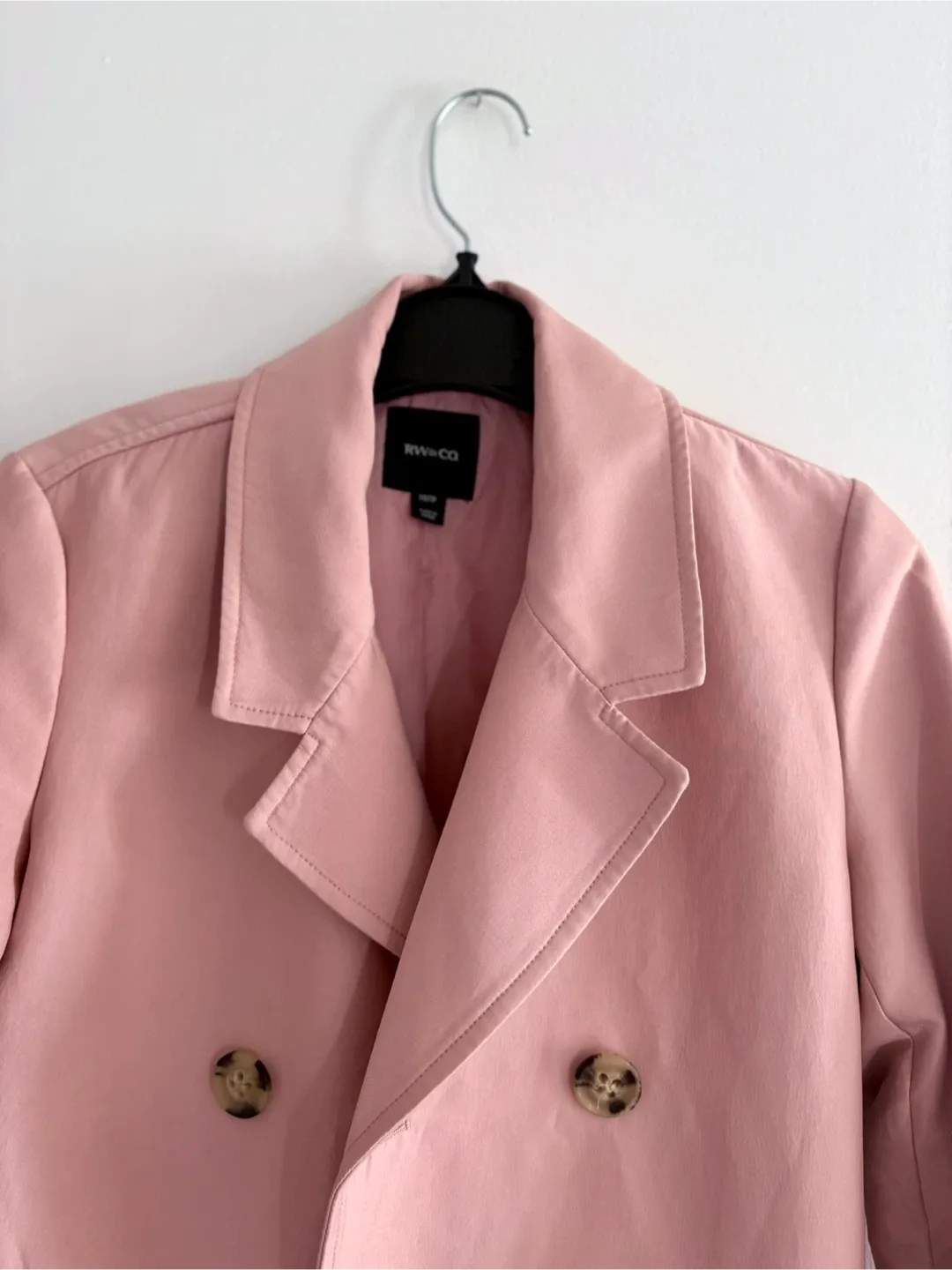 RW&CO blush Pink Trench Coat ‼️final sale‼️ image indicator(2)