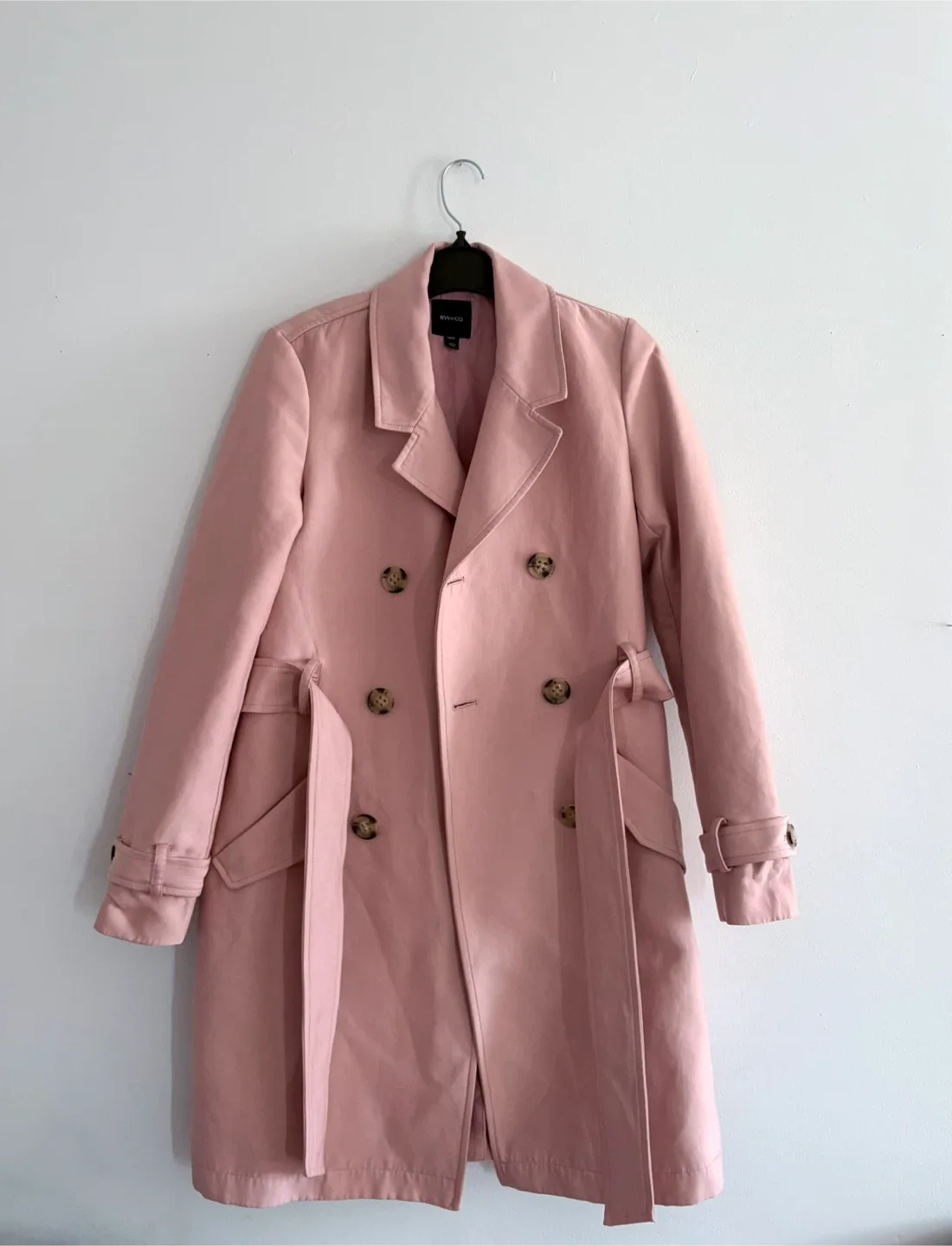 RW&CO blush Pink Trench Coat ! thumbnail