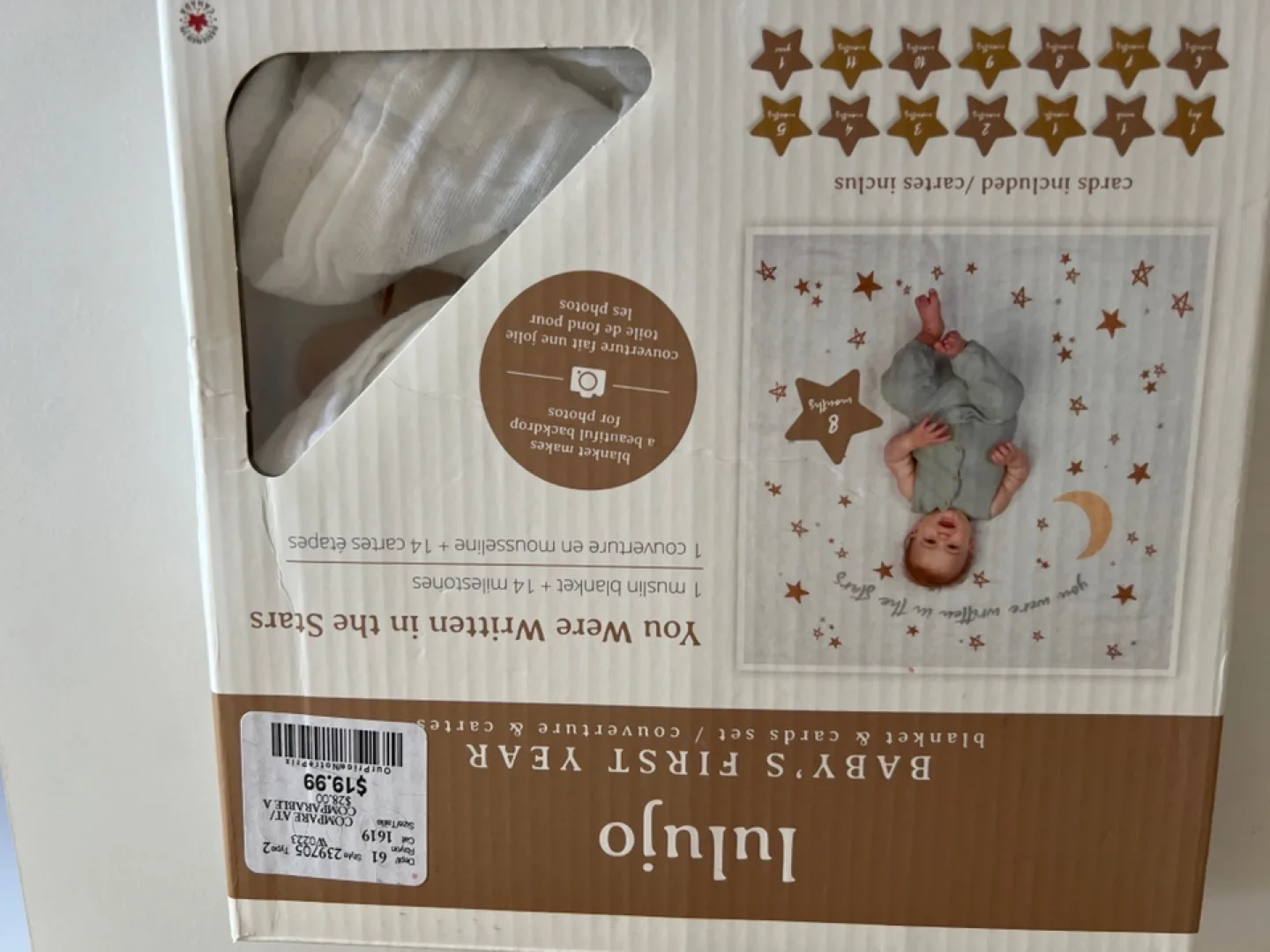 Lulujo Baby's First Year Blanket & Cards Set thumbnail