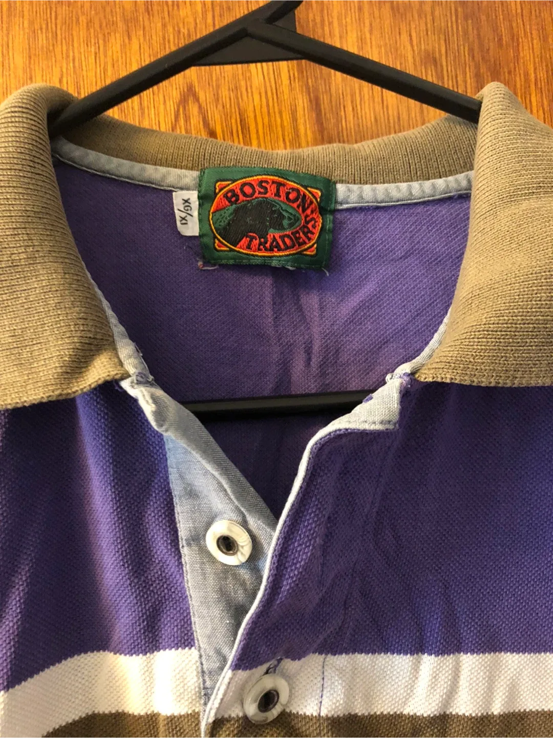 🥕Boston Trader Striped Polo Shirt Size XL image indicator(2)