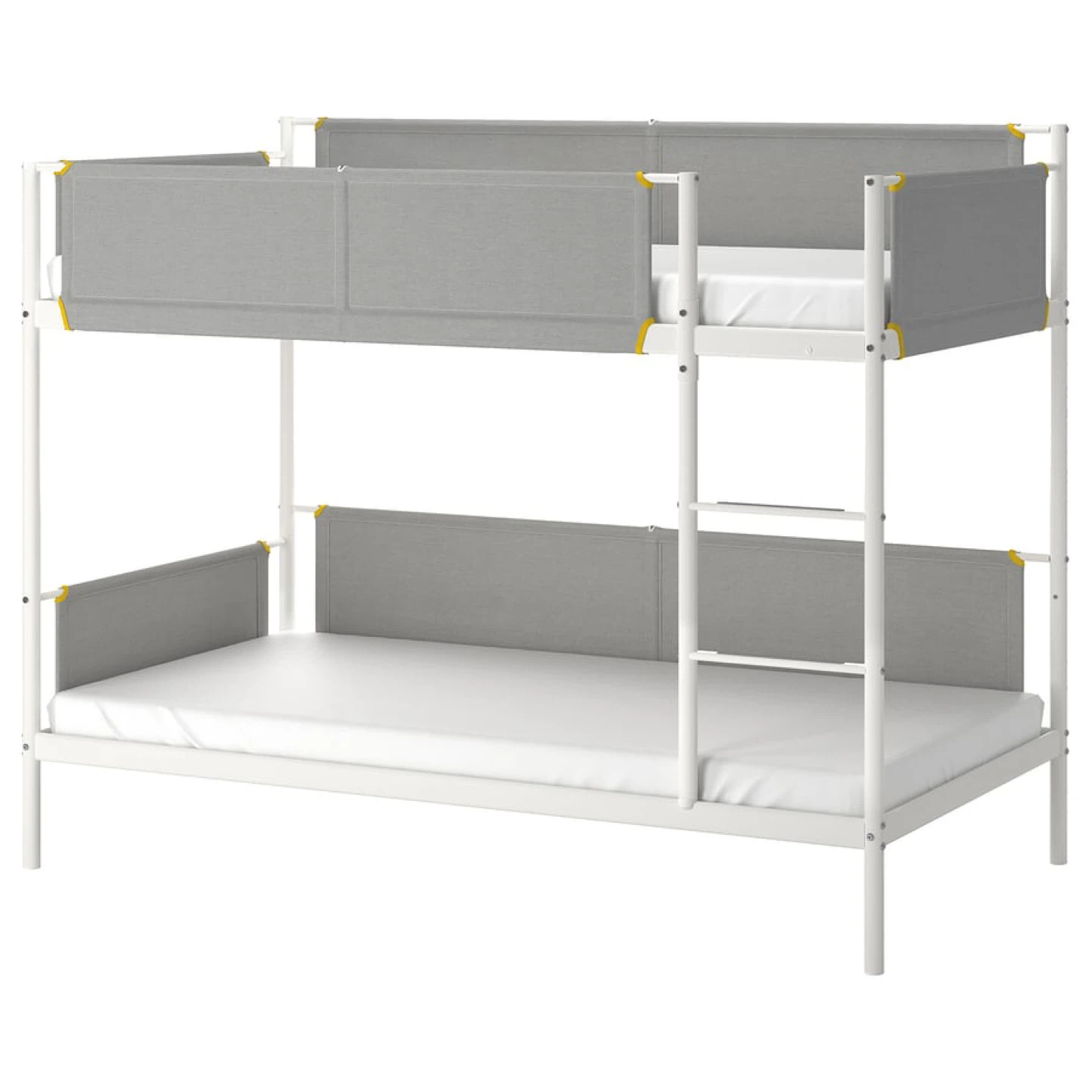 IKEA MYDAL Bunk Bed Frame - White/Grey + 2 matching Mattresses “ - photo 2