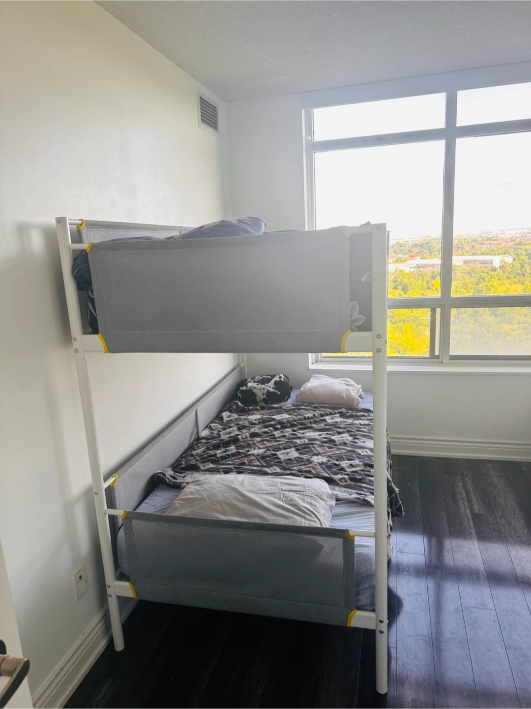 IKEA MYDAL Bunk Bed Frame - White/Grey + 2 matching Mattresses “