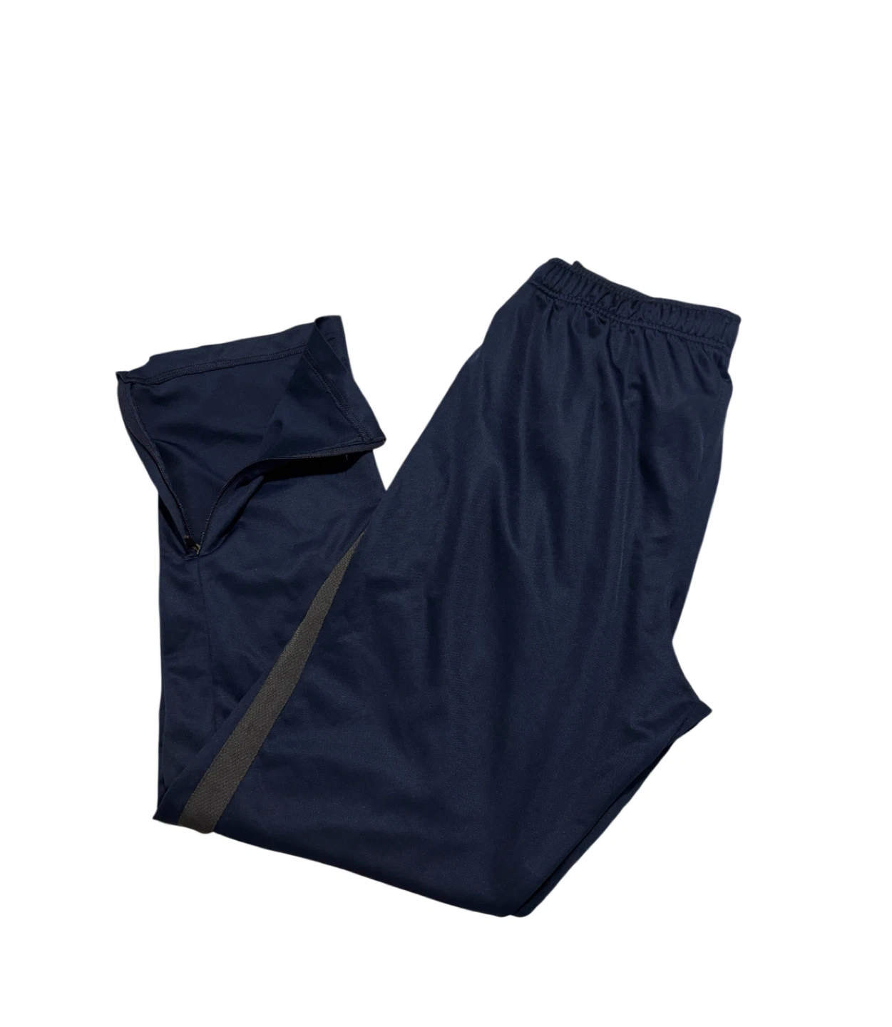 Nike Pants Women's Large Navy Blue Training Joggers Zip Ankle - photo 3