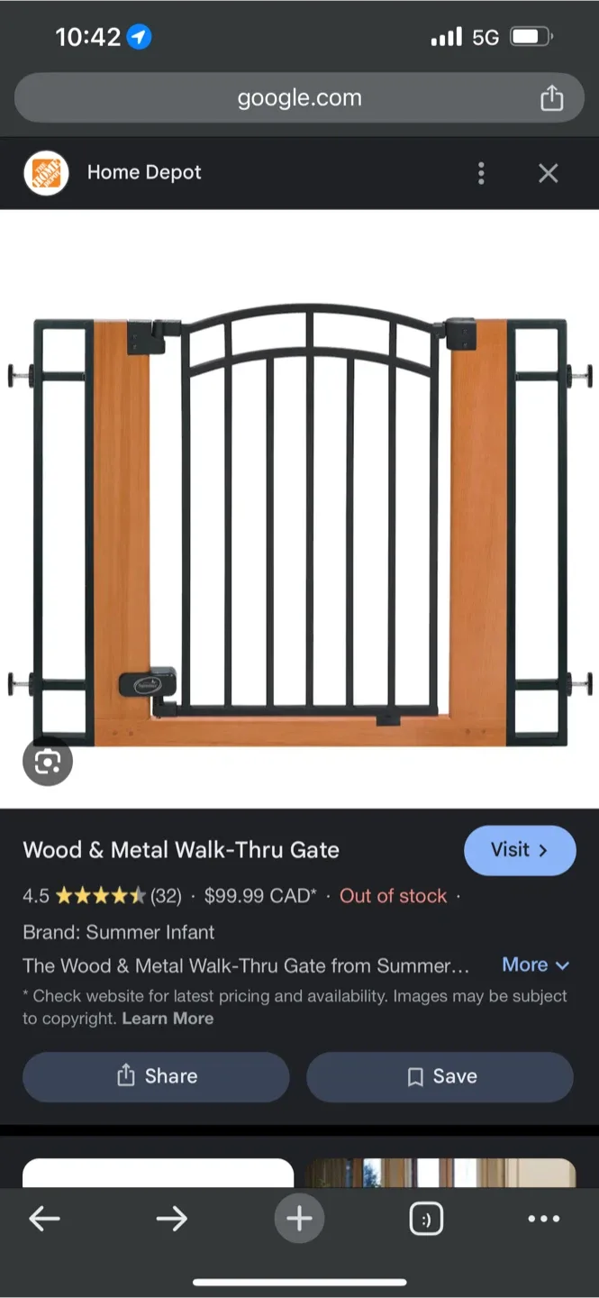 Summer Infant Wood & Metal Walk-Thru Gate image indicator(2)