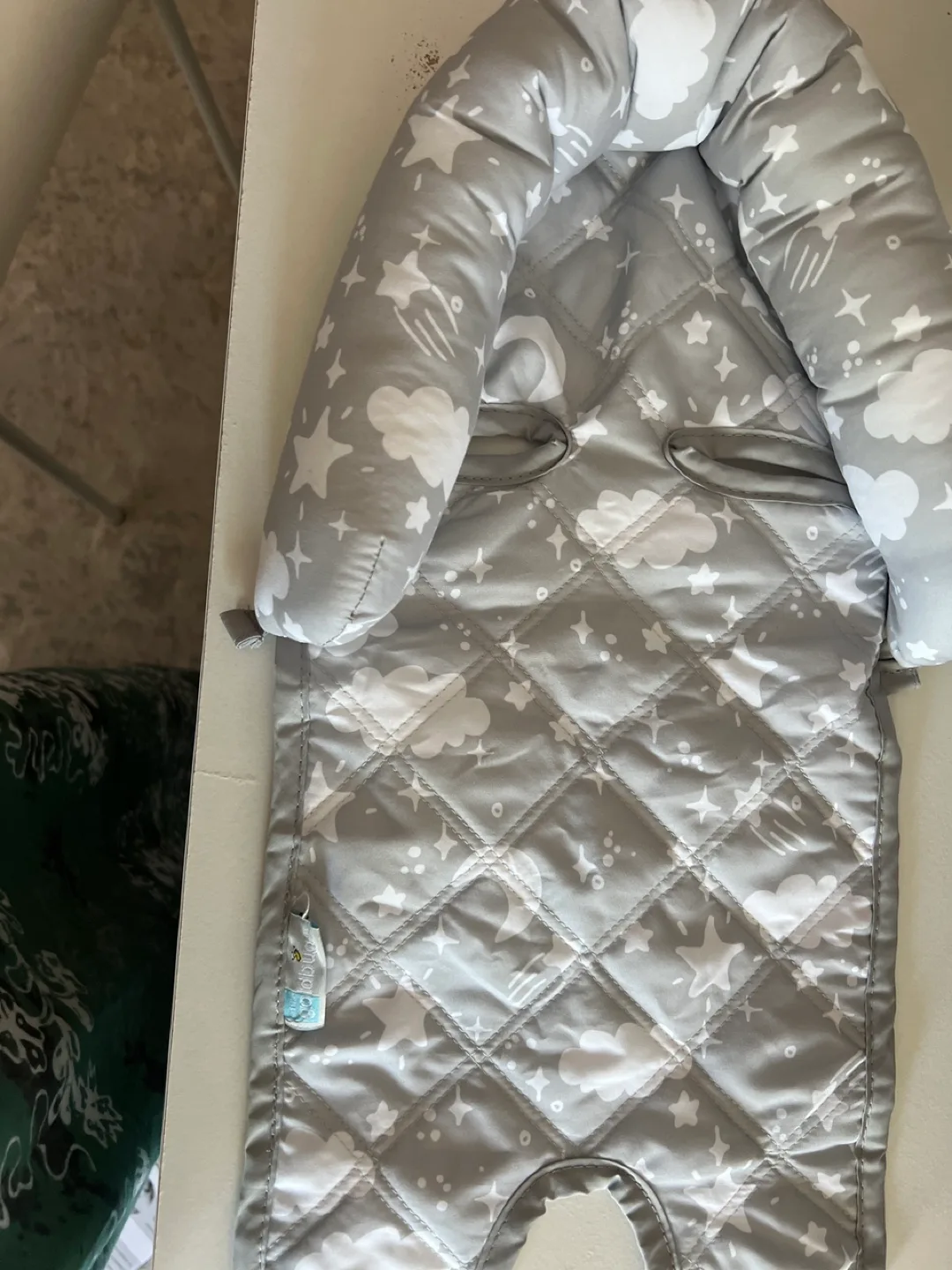 JJ Cole Car Seat Head Support - Grey Cloud thumbnail