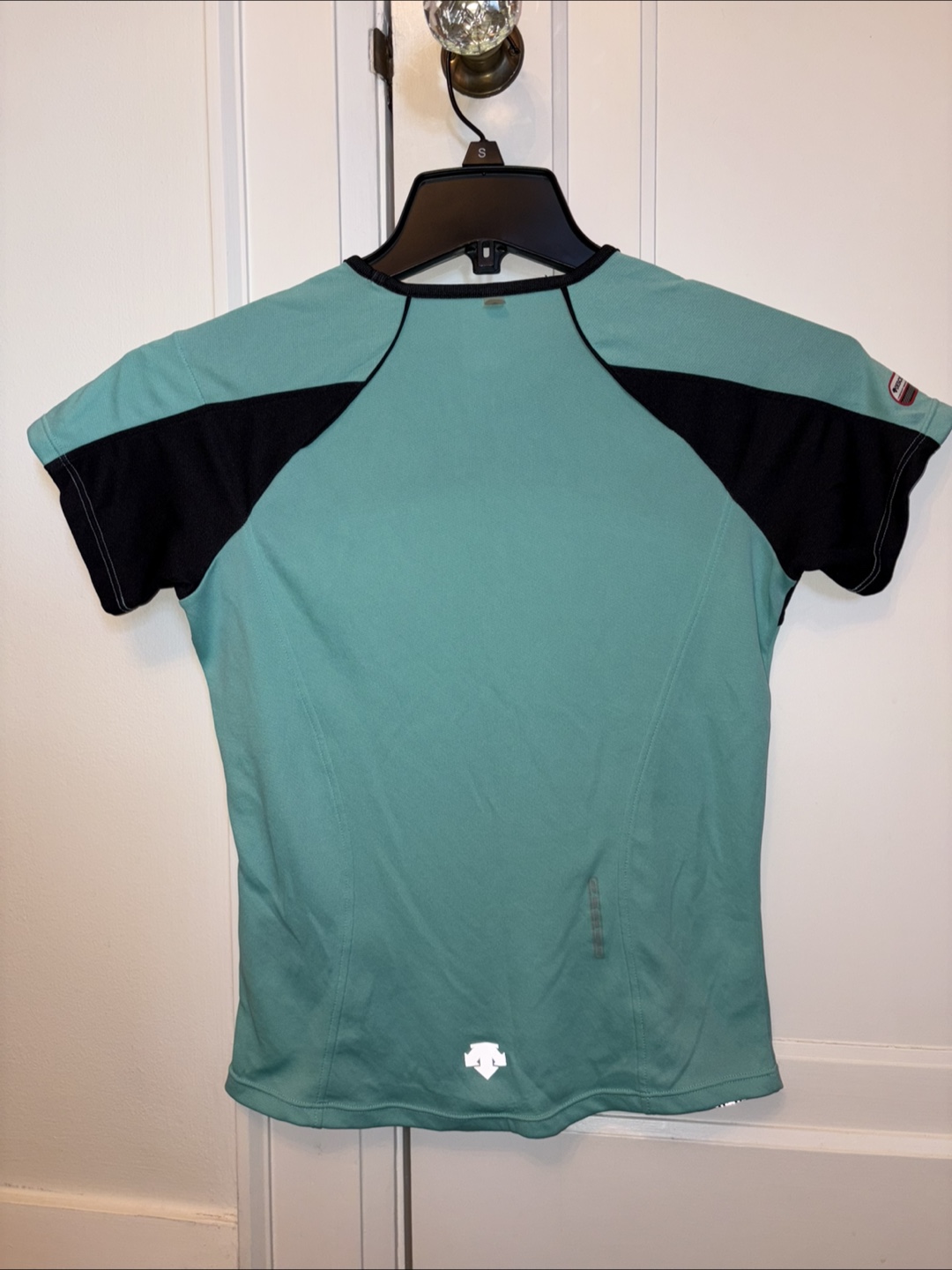 Descente Active T-Shirt - Black & Mint Green - photo 2