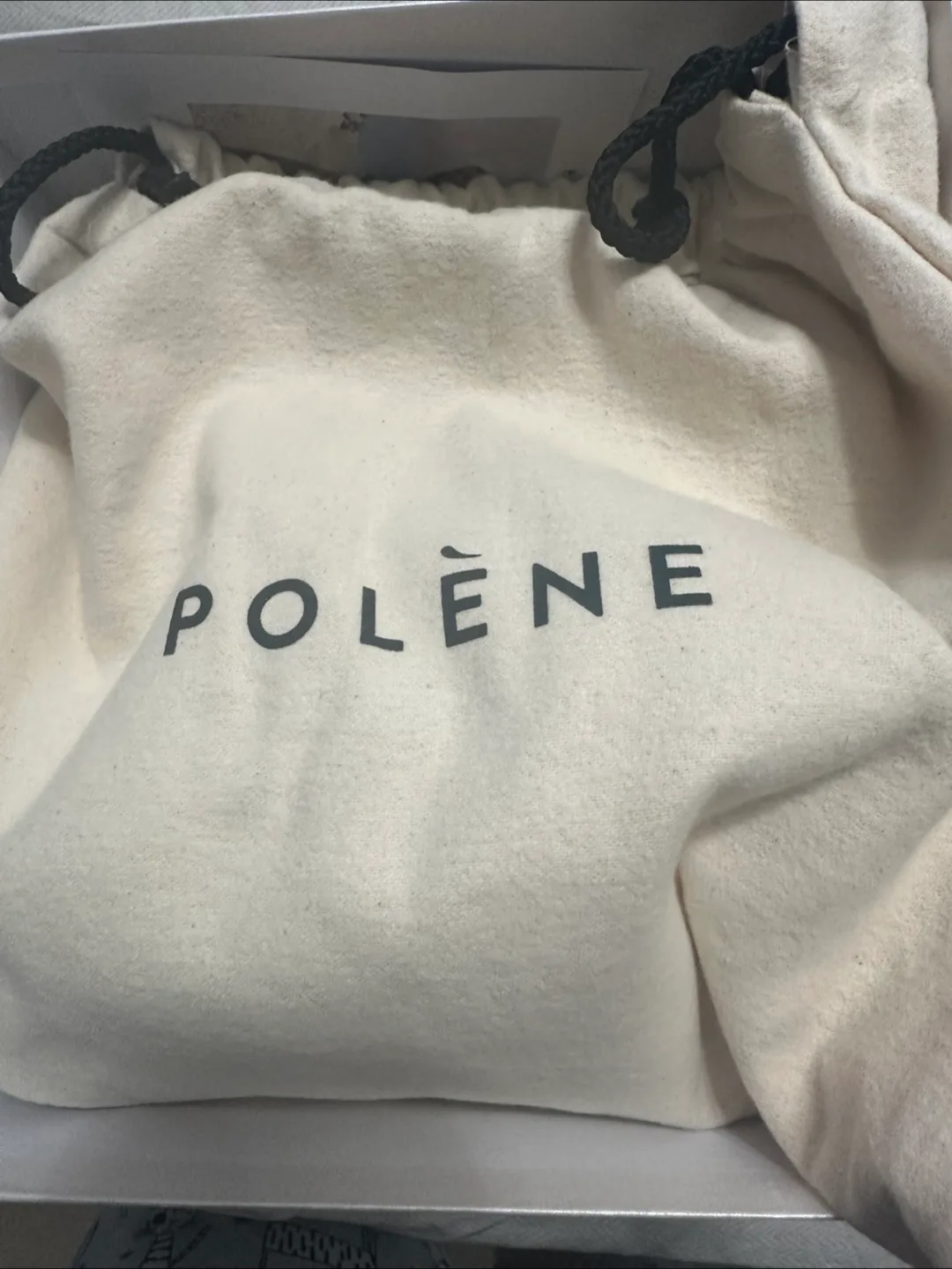 Authentic Polene Numero Uno Nano Black Smooth Leather image indicator(9)