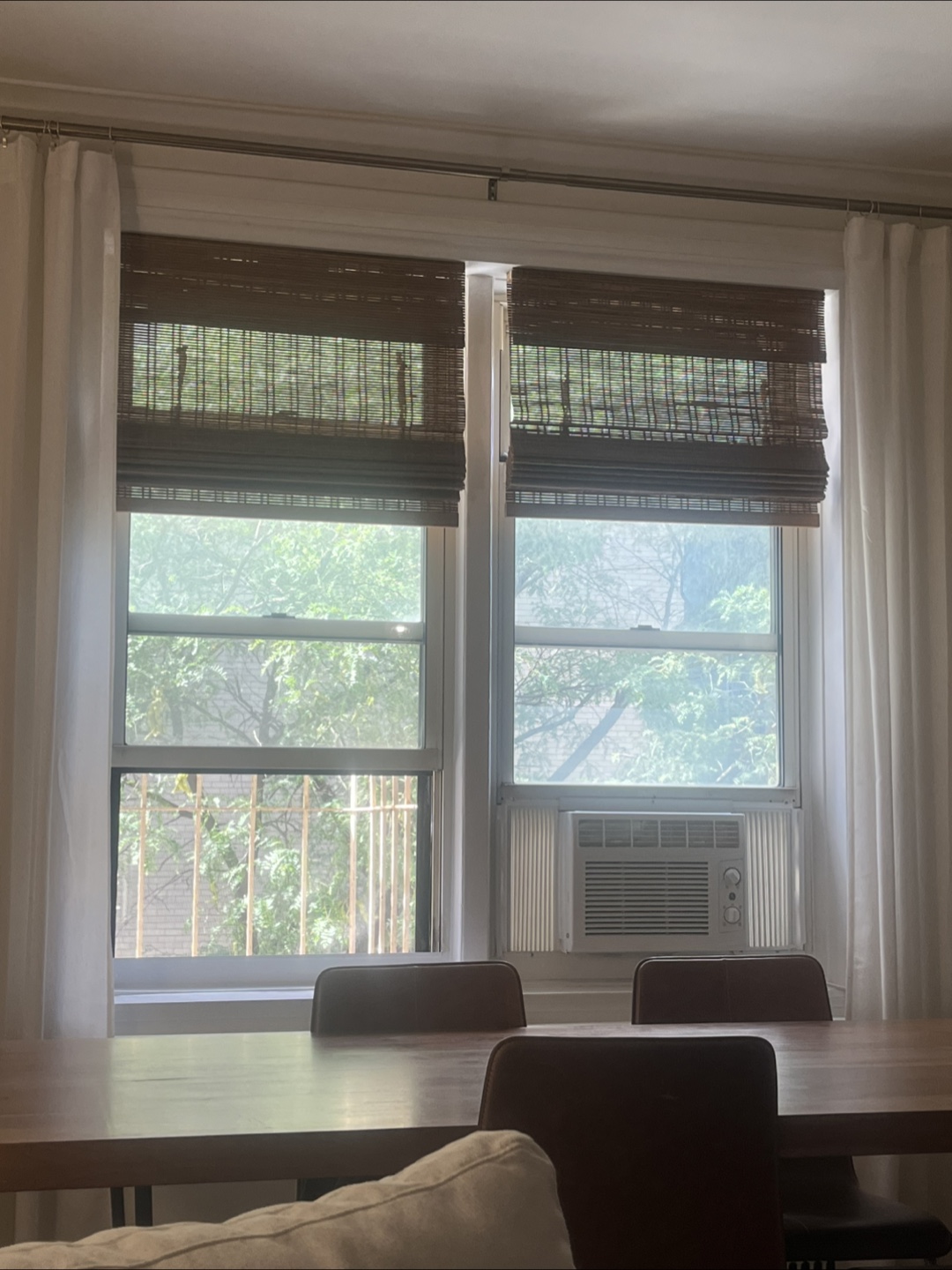 Bamboo Roman Shade 29.5" x 64" set of 2