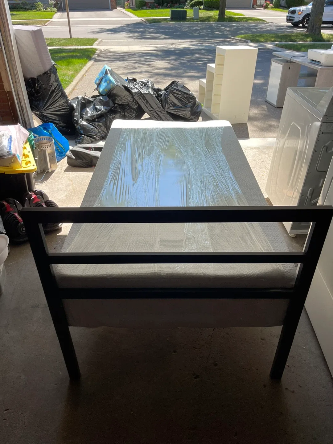 Twin Size Bed Frame & Mattress image indicator(2)