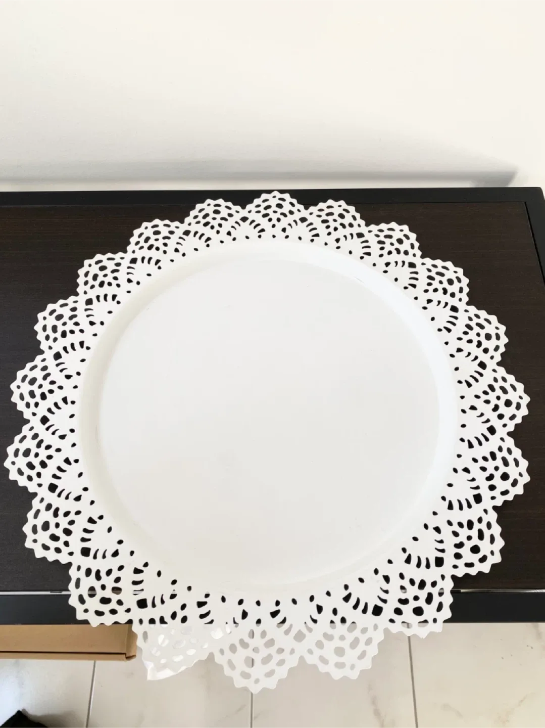 IKEA Round Metal Doilies Tray
