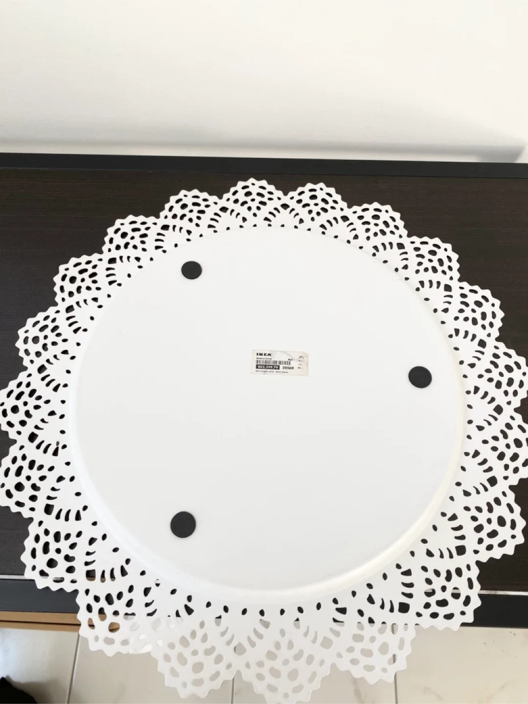 IKEA Round Metal Doilies Tray image indicator(2)
