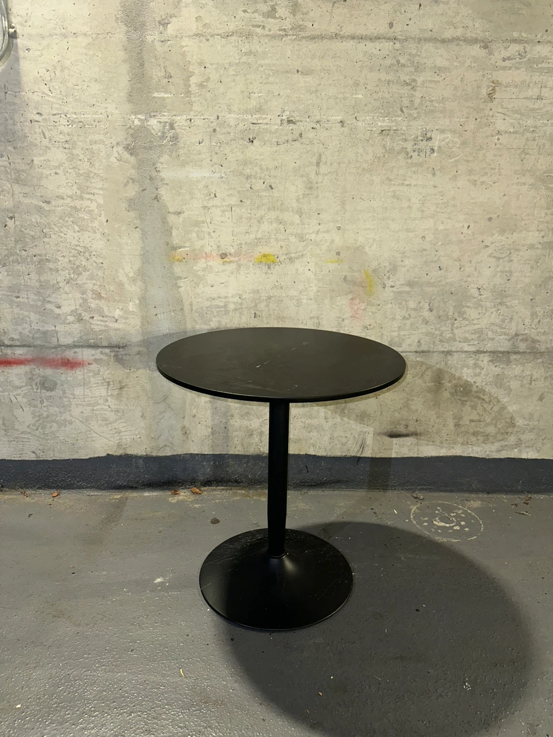 Black Round Side Table