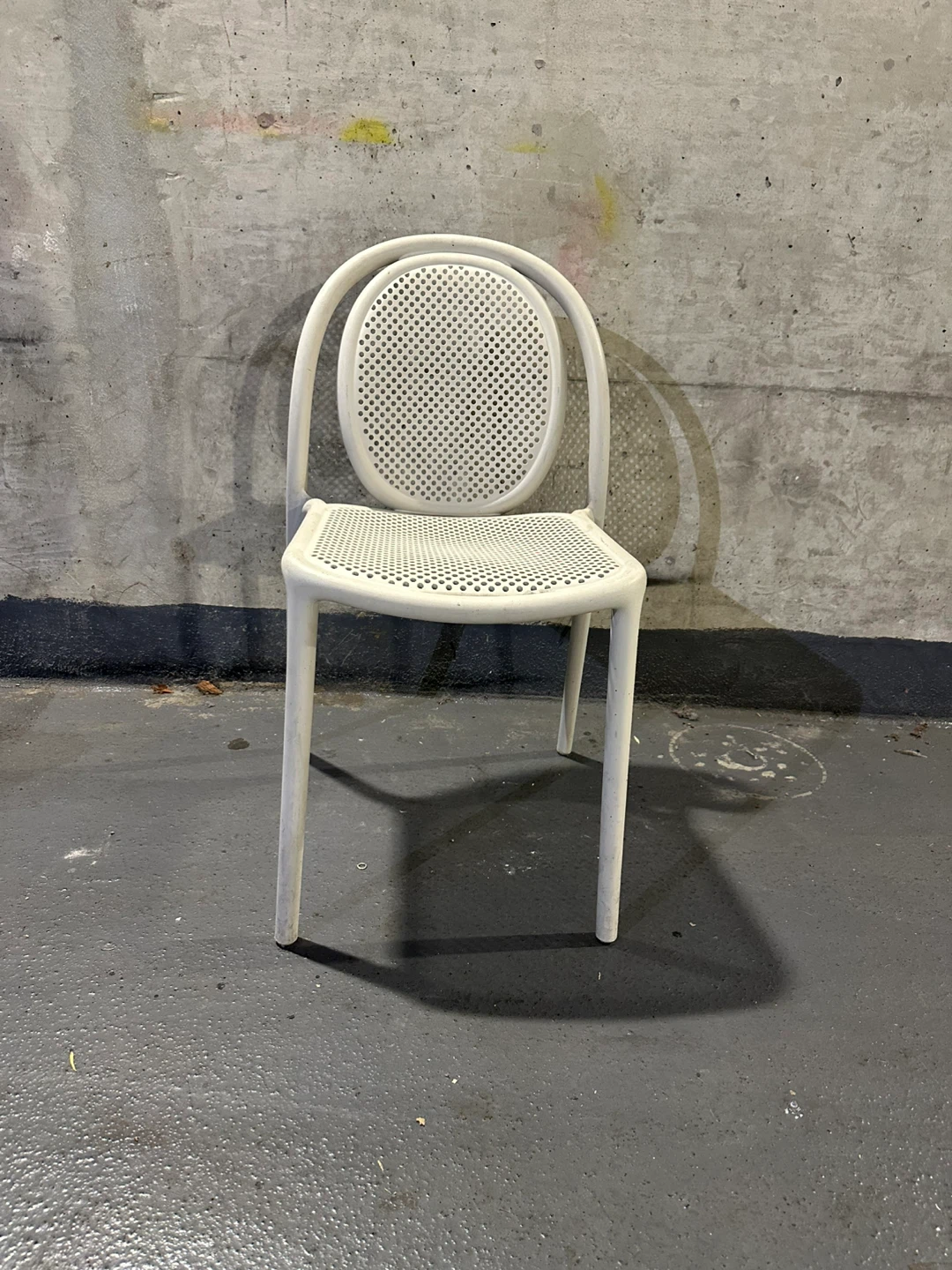 White  Perforated Chair