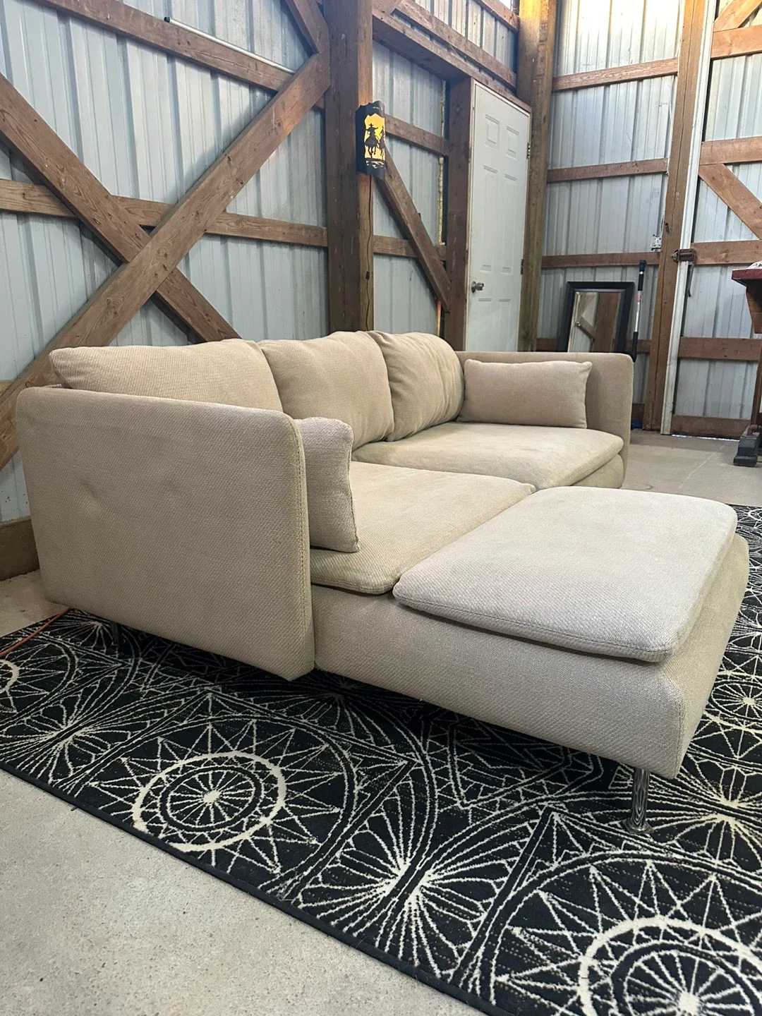 *Delivery Available* IKEA Modern Sectional in mocha image indicator(5)